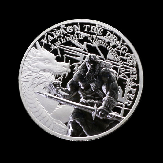 (NEW) 2025 Vahagn the Dragon Reaper 1 oz Silver Proof Coin Pomegranate Mint