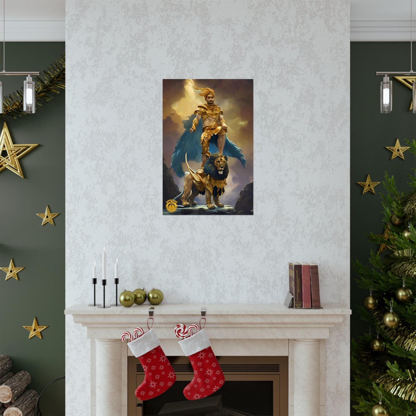 Gods of Urartu, Khaldi Premium Matte Vertical Poster Pomegranate Mint