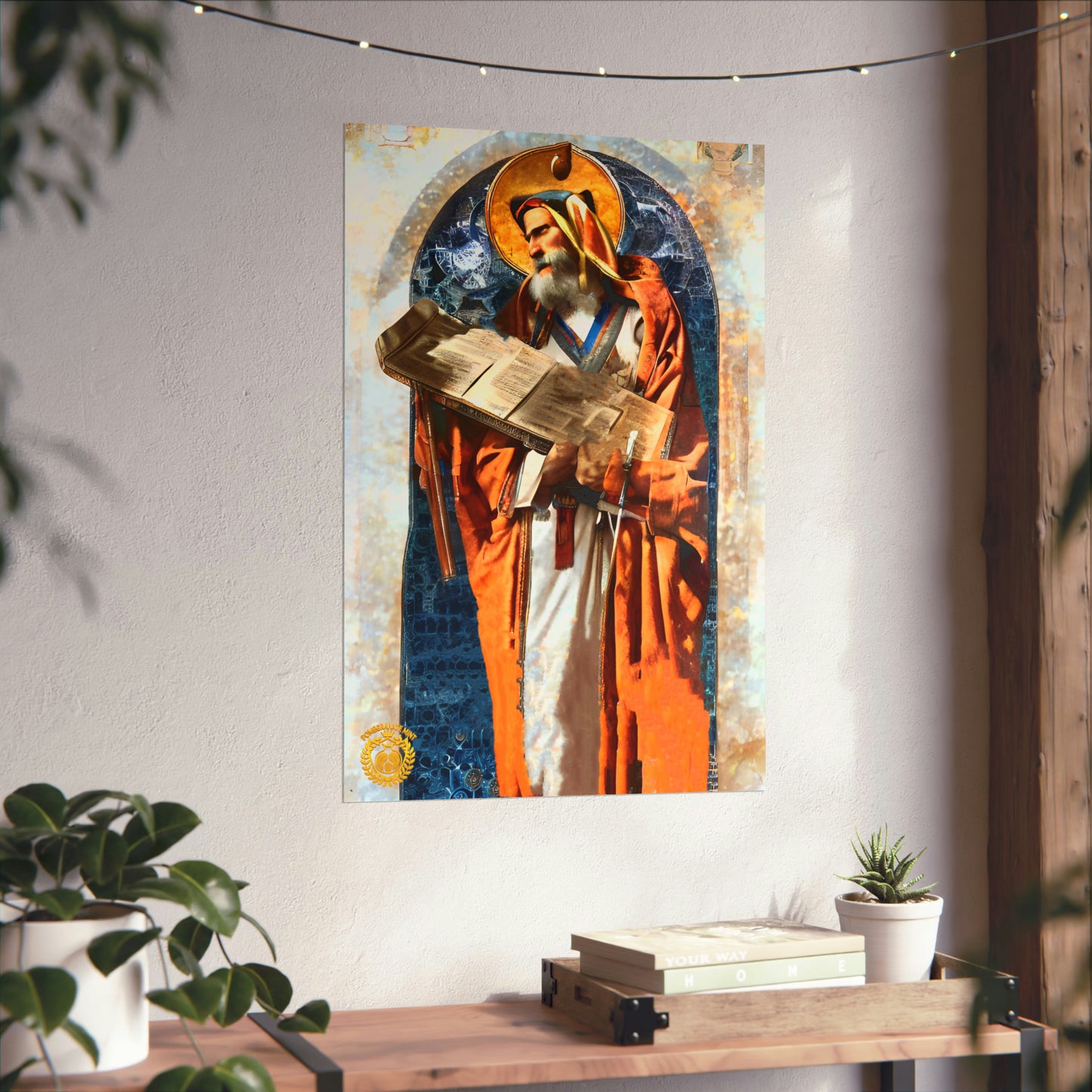 Mesrop Mashtots Premium Matte Vertical Poster Pomegranate Mint