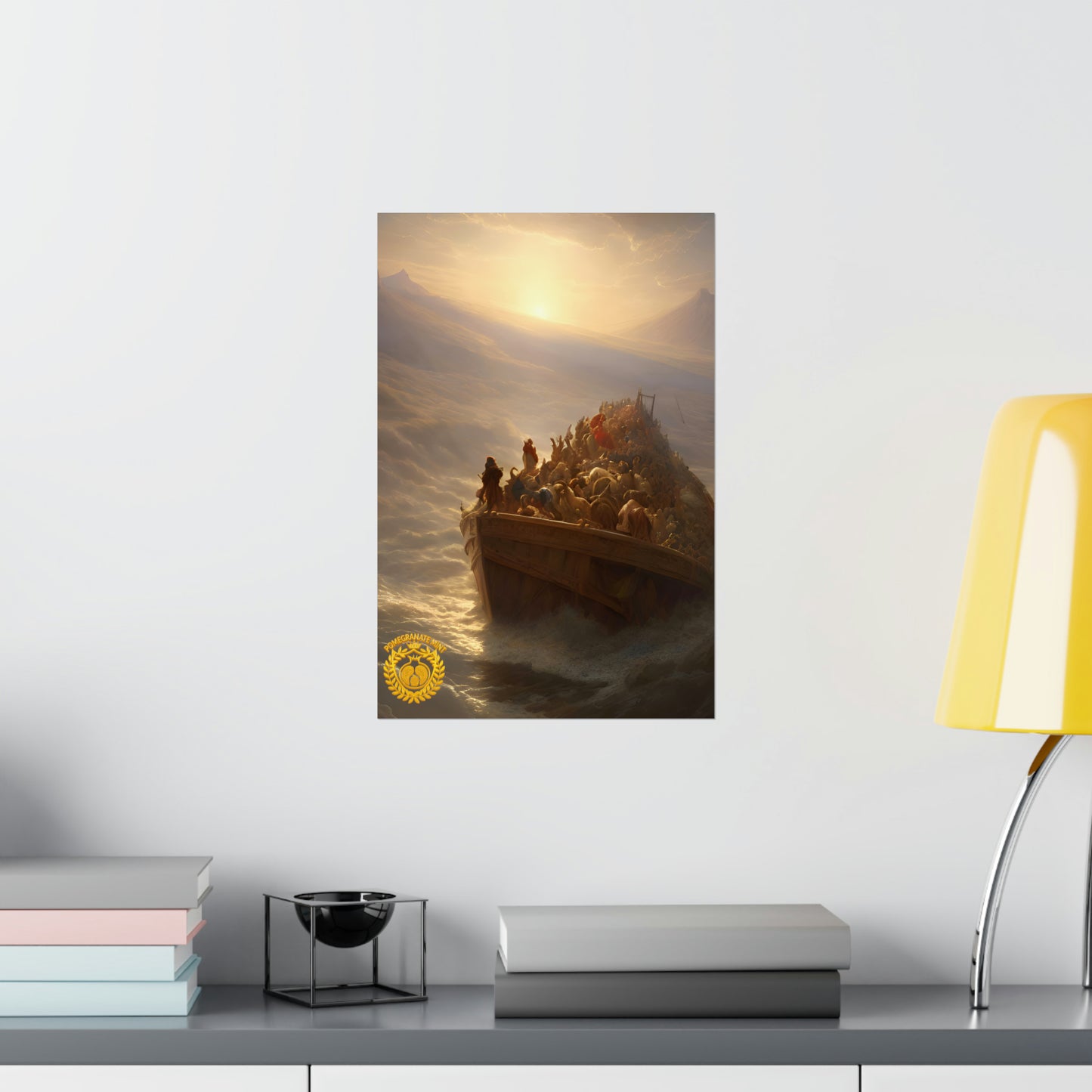 Noah's Ark Premium Matte Vertical Poster Pomegranate Mint