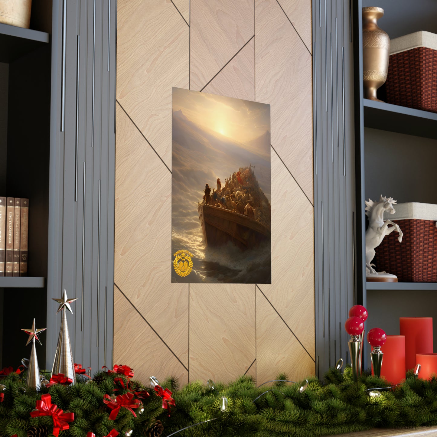 Noah's Ark Premium Matte Vertical Poster Pomegranate Mint