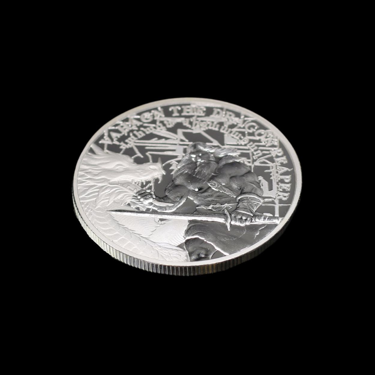 (NEW) 2025 Vahagn the Dragon Reaper 1 oz Silver Proof Coin Pomegranate Mint