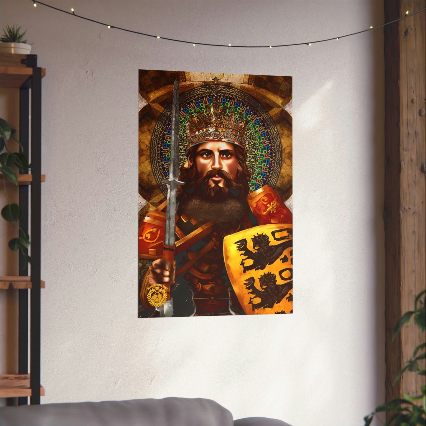 Leo the Lion King of Cilicia Premium Matte Vertical Poster Pomegranate Mint