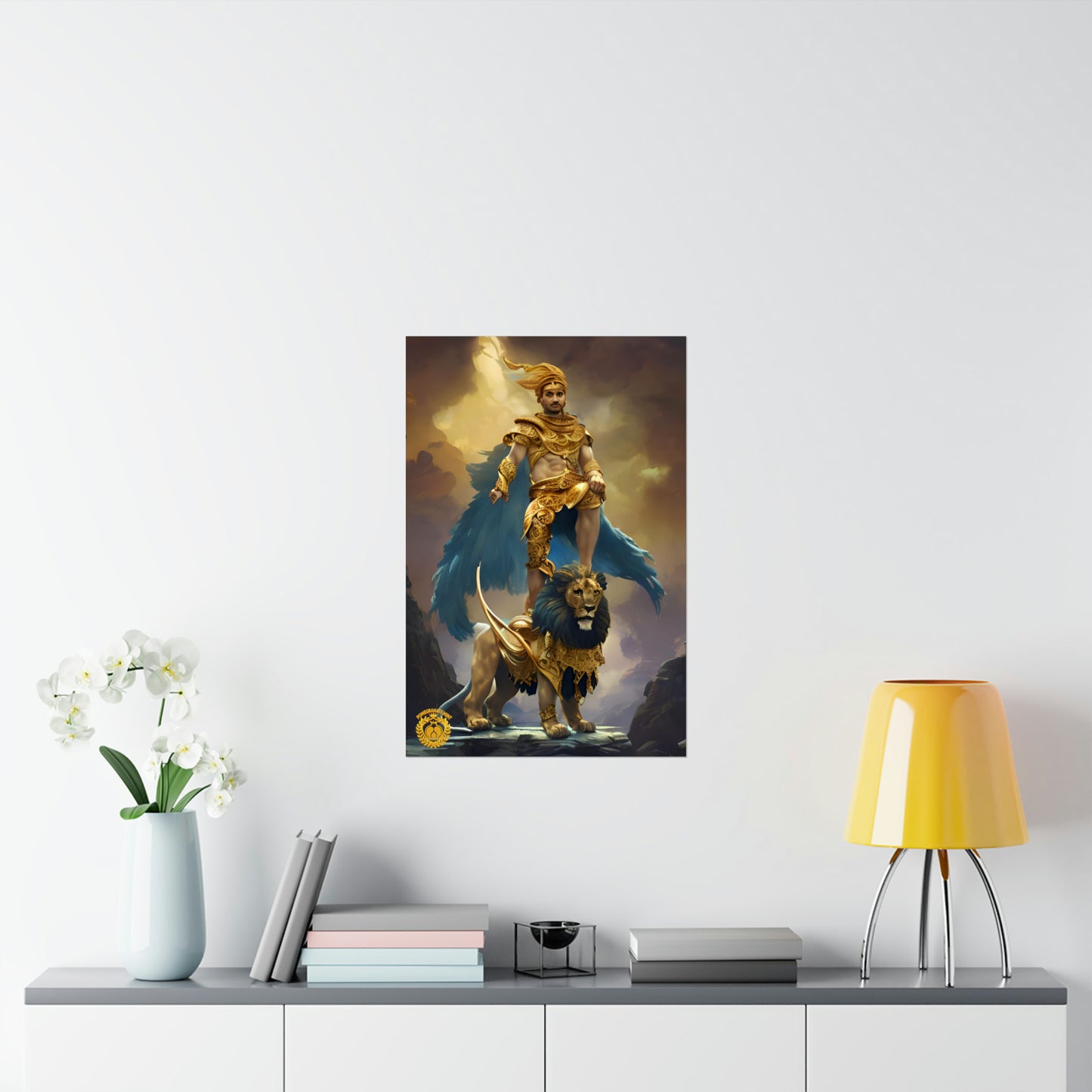 Gods of Urartu, Khaldi Premium Matte Vertical Poster Pomegranate Mint