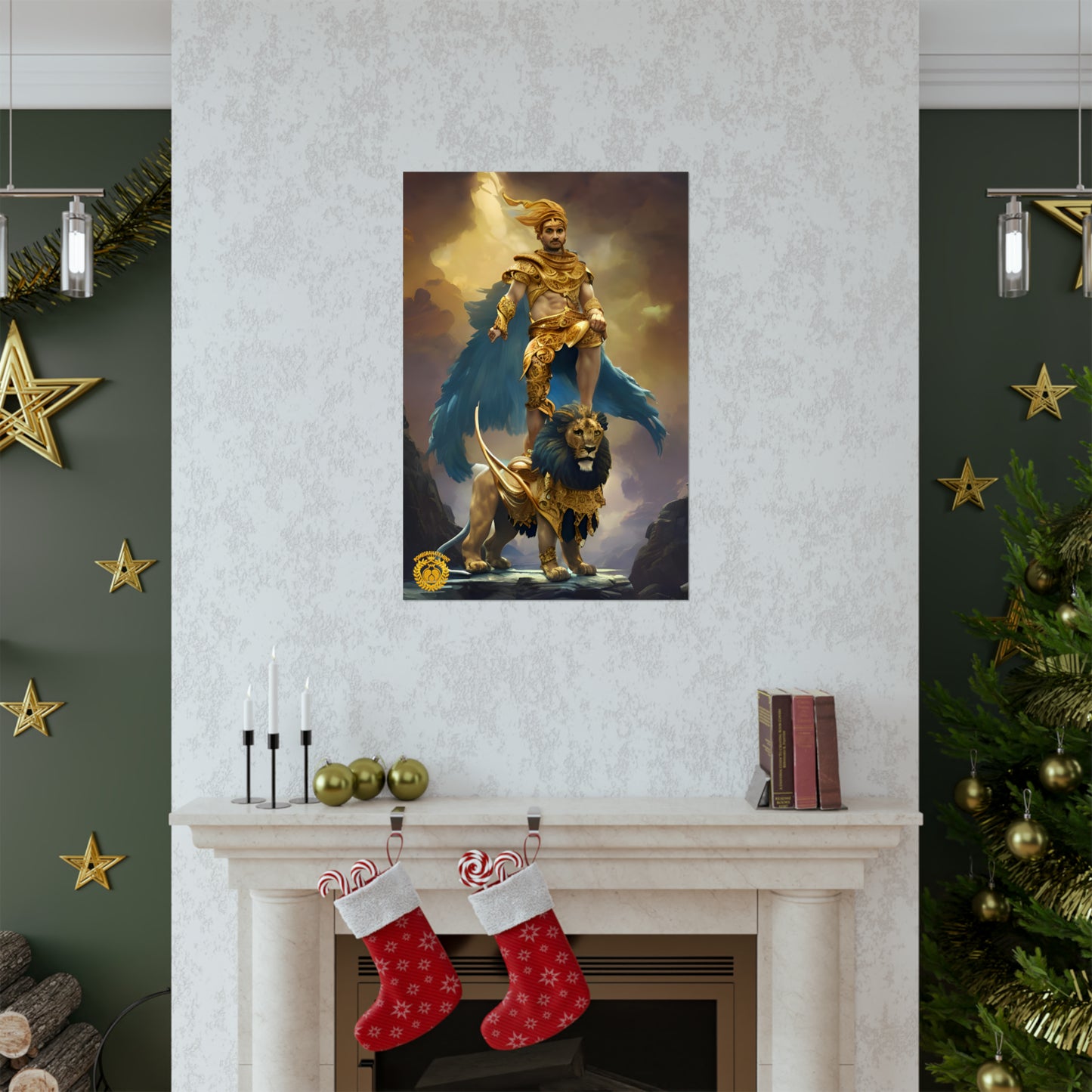 Gods of Urartu, Khaldi Premium Matte Vertical Poster Pomegranate Mint