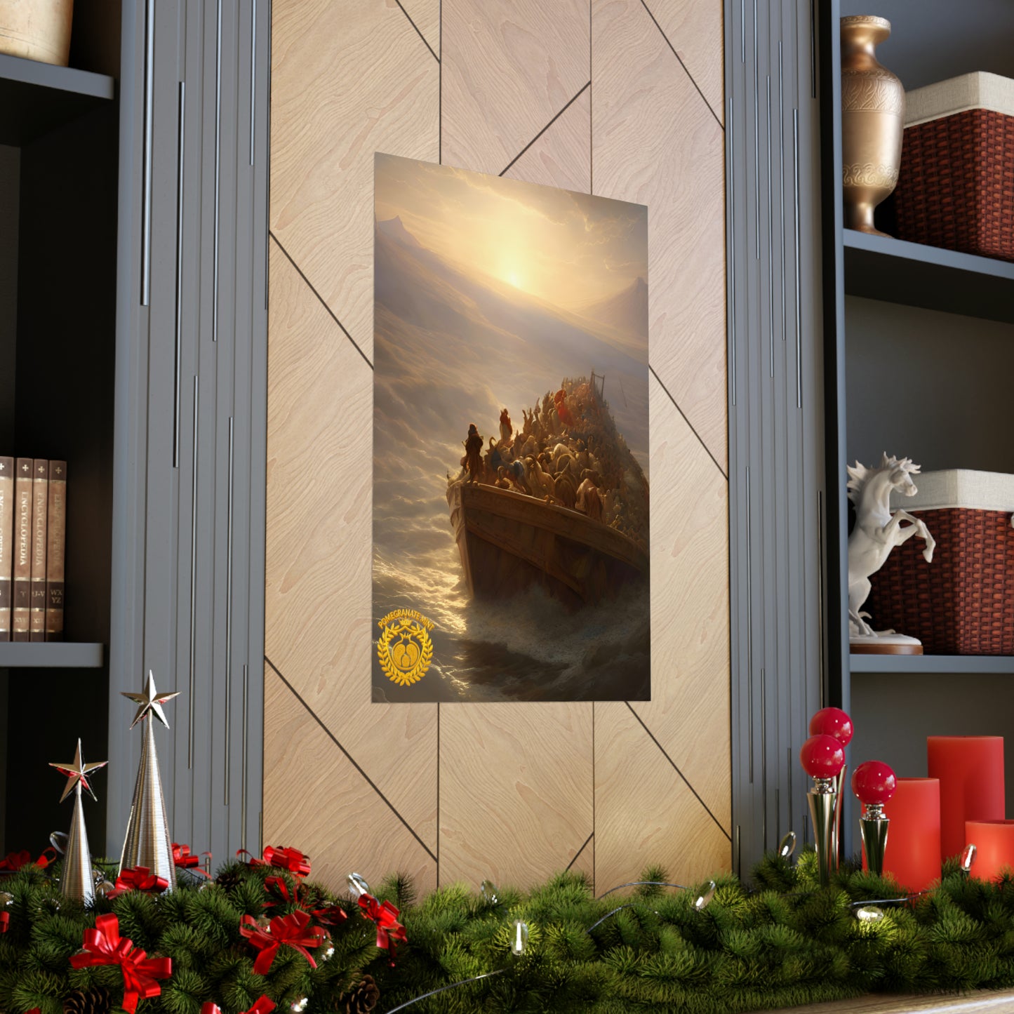Noah's Ark Premium Matte Vertical Poster Pomegranate Mint