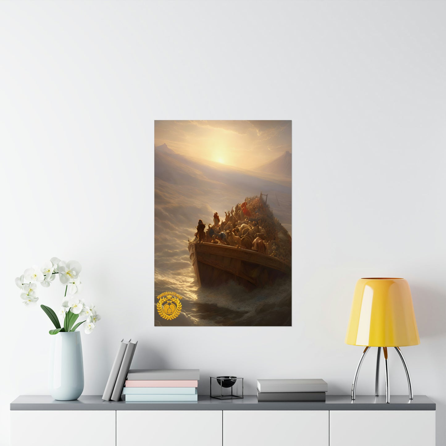 Noah's Ark Premium Matte Vertical Poster Pomegranate Mint