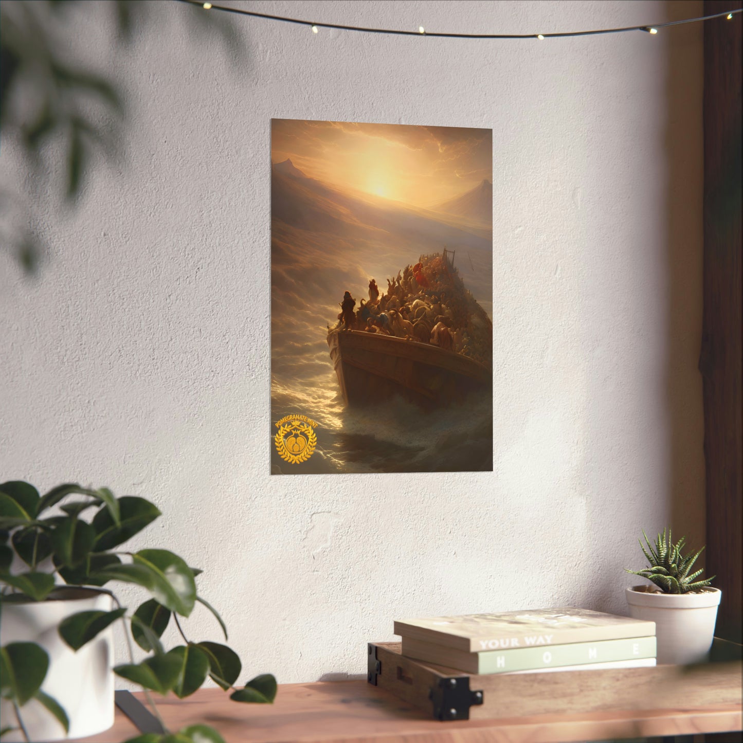 Noah's Ark Premium Matte Vertical Poster Pomegranate Mint