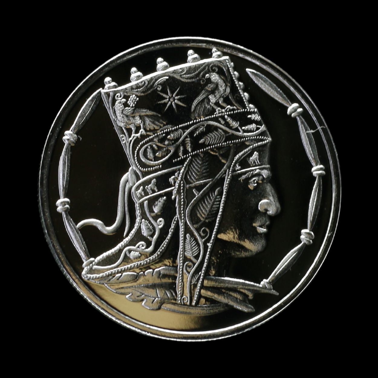 (NEW) 2025 Tigranes the Great King of Kings 1 oz Silver Proof Coin Pomegranate Mint