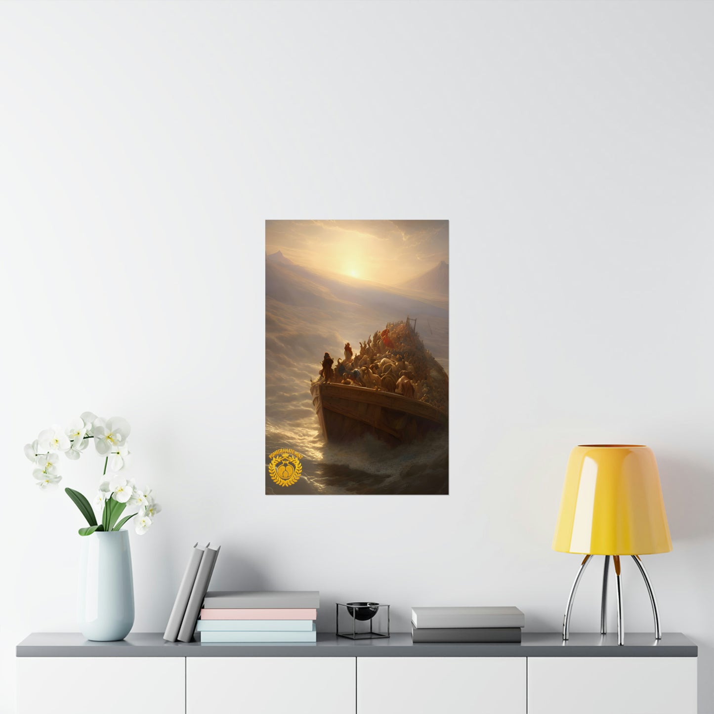 Noah's Ark Premium Matte Vertical Poster Pomegranate Mint