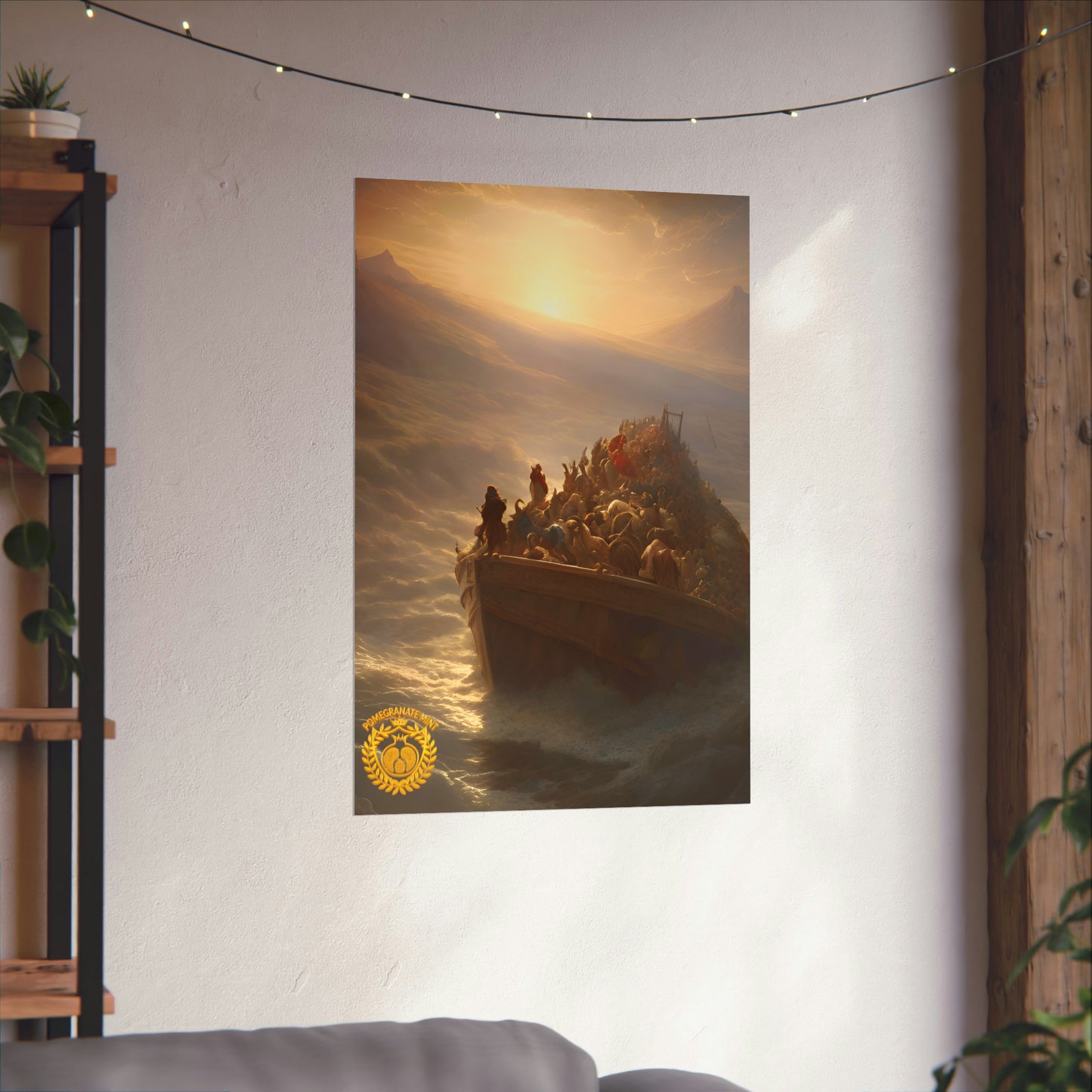 Noah's Ark Premium Matte Vertical Poster Pomegranate Mint