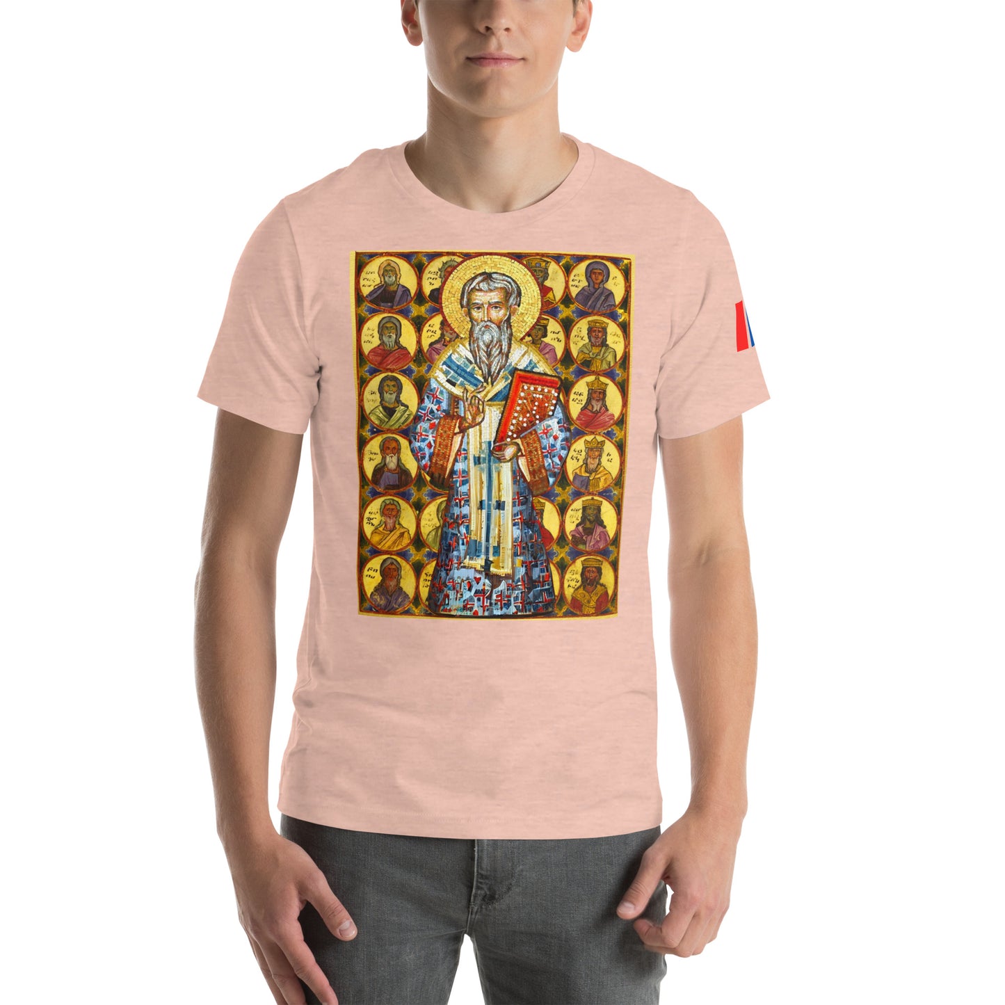 Unisex "Ancestors of Christ & St. Gregory the Illuminator" Graphic T-Shirt Pomegranate Mint