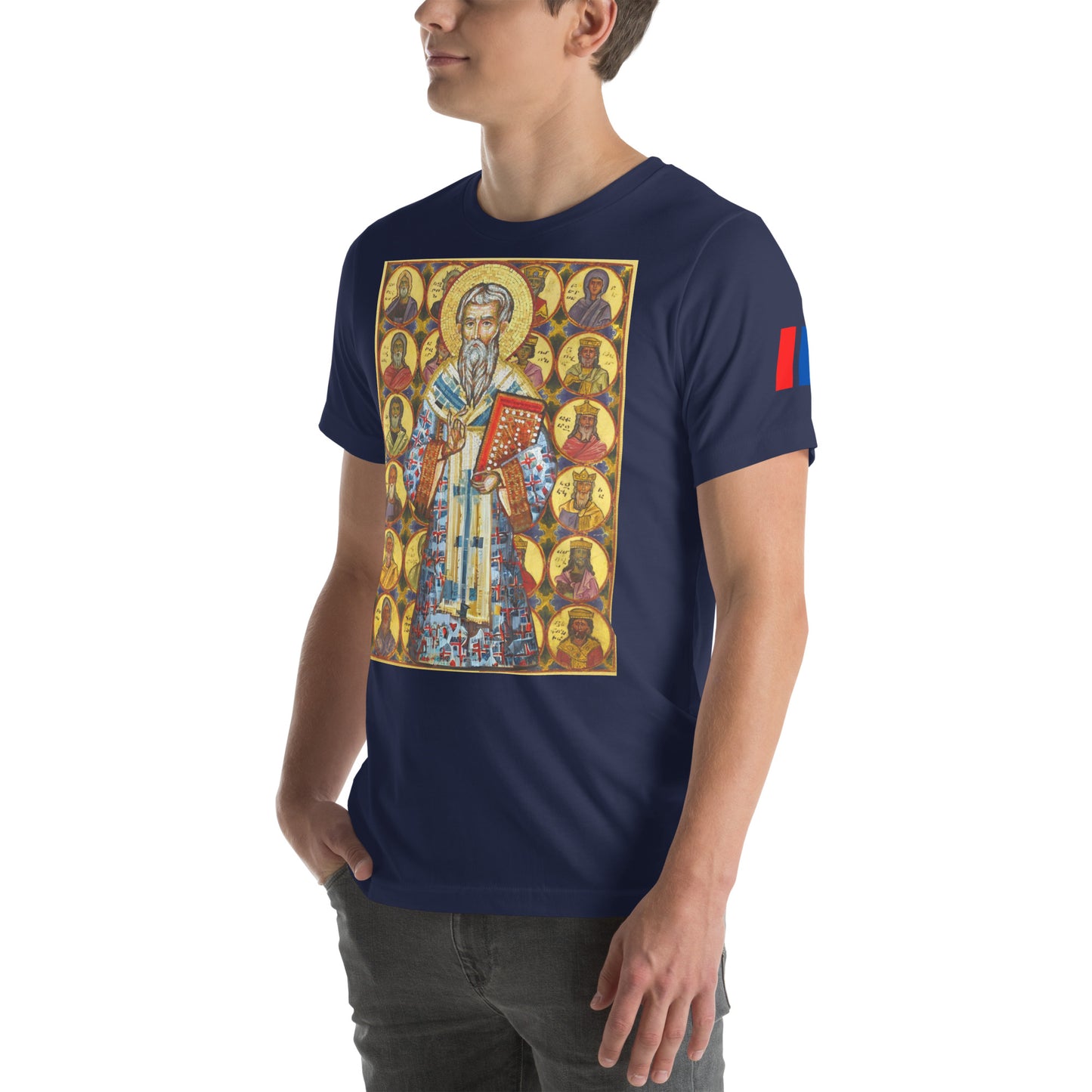 Unisex "Ancestors of Christ & St. Gregory the Illuminator" Graphic T-Shirt Pomegranate Mint