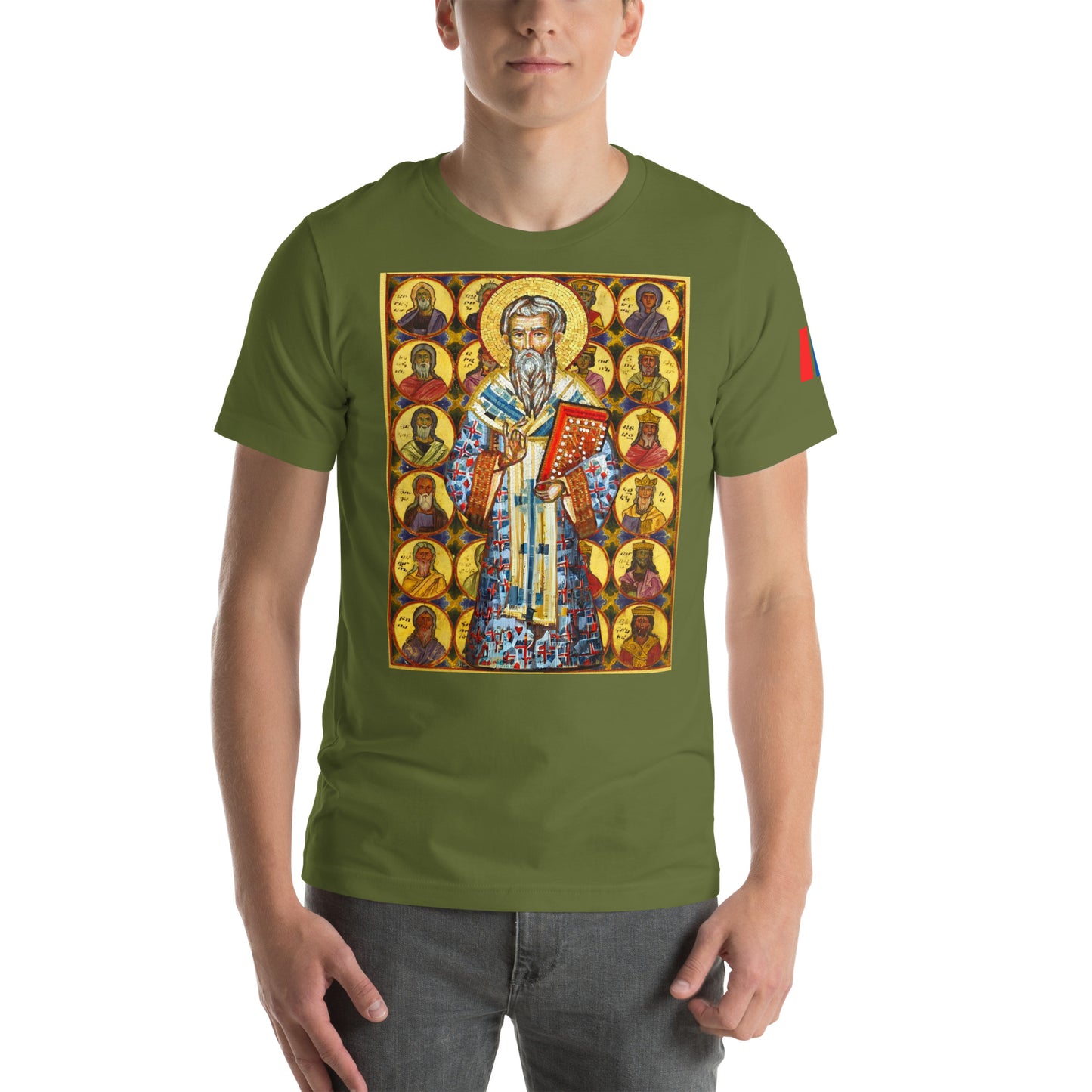 Unisex "Ancestors of Christ & St. Gregory the Illuminator" Graphic T-Shirt Pomegranate Mint