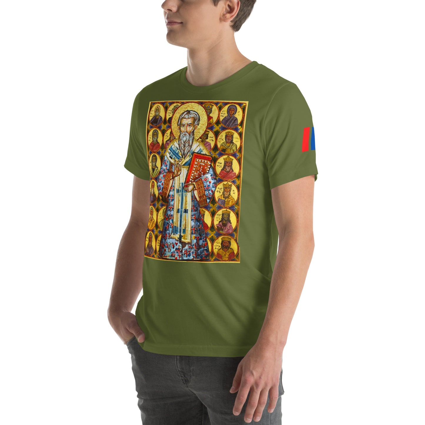 Unisex "Ancestors of Christ & St. Gregory the Illuminator" Graphic T-Shirt Pomegranate Mint
