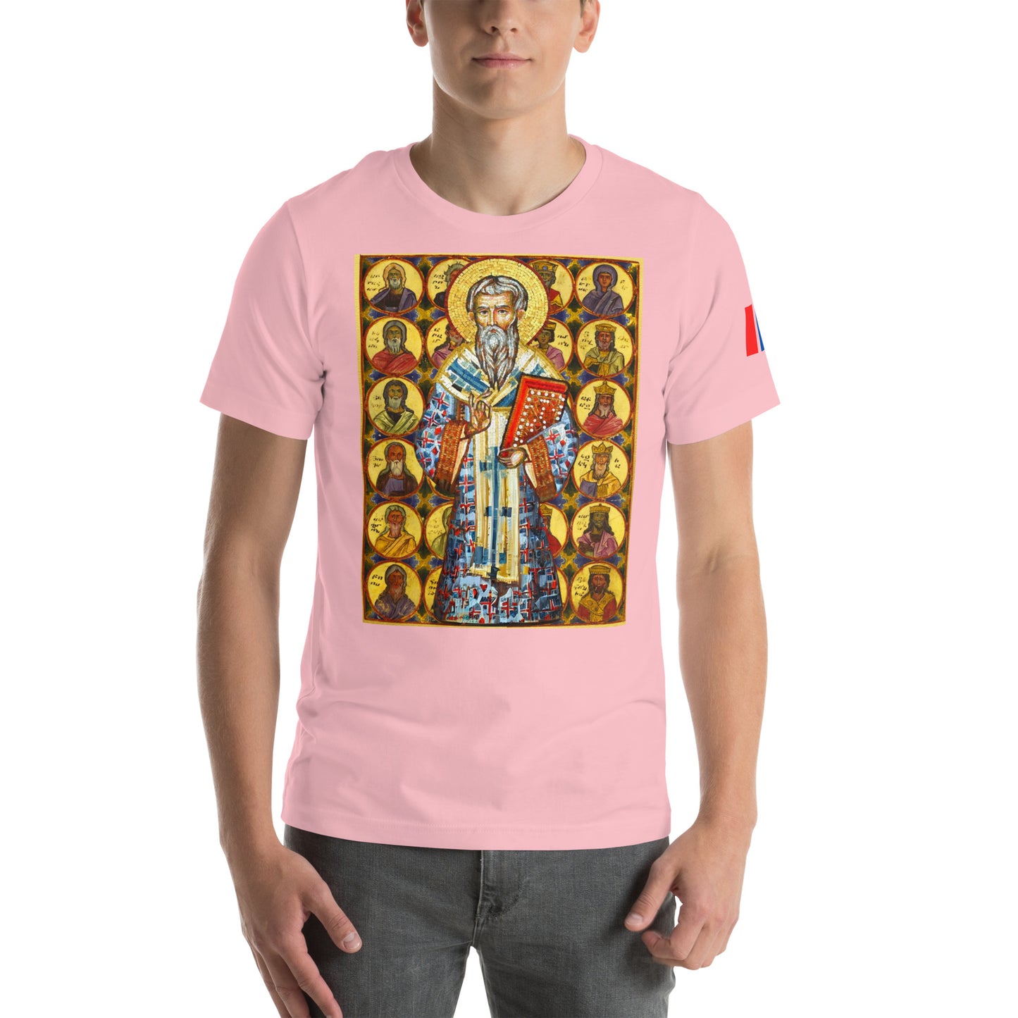 Unisex "Ancestors of Christ & St. Gregory the Illuminator" Graphic T-Shirt Pomegranate Mint
