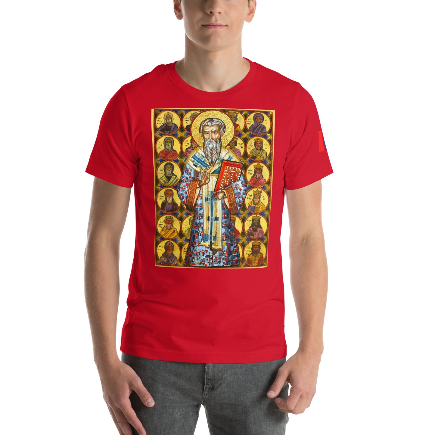 Unisex "Ancestors of Christ & St. Gregory the Illuminator" Graphic T-Shirt Pomegranate Mint