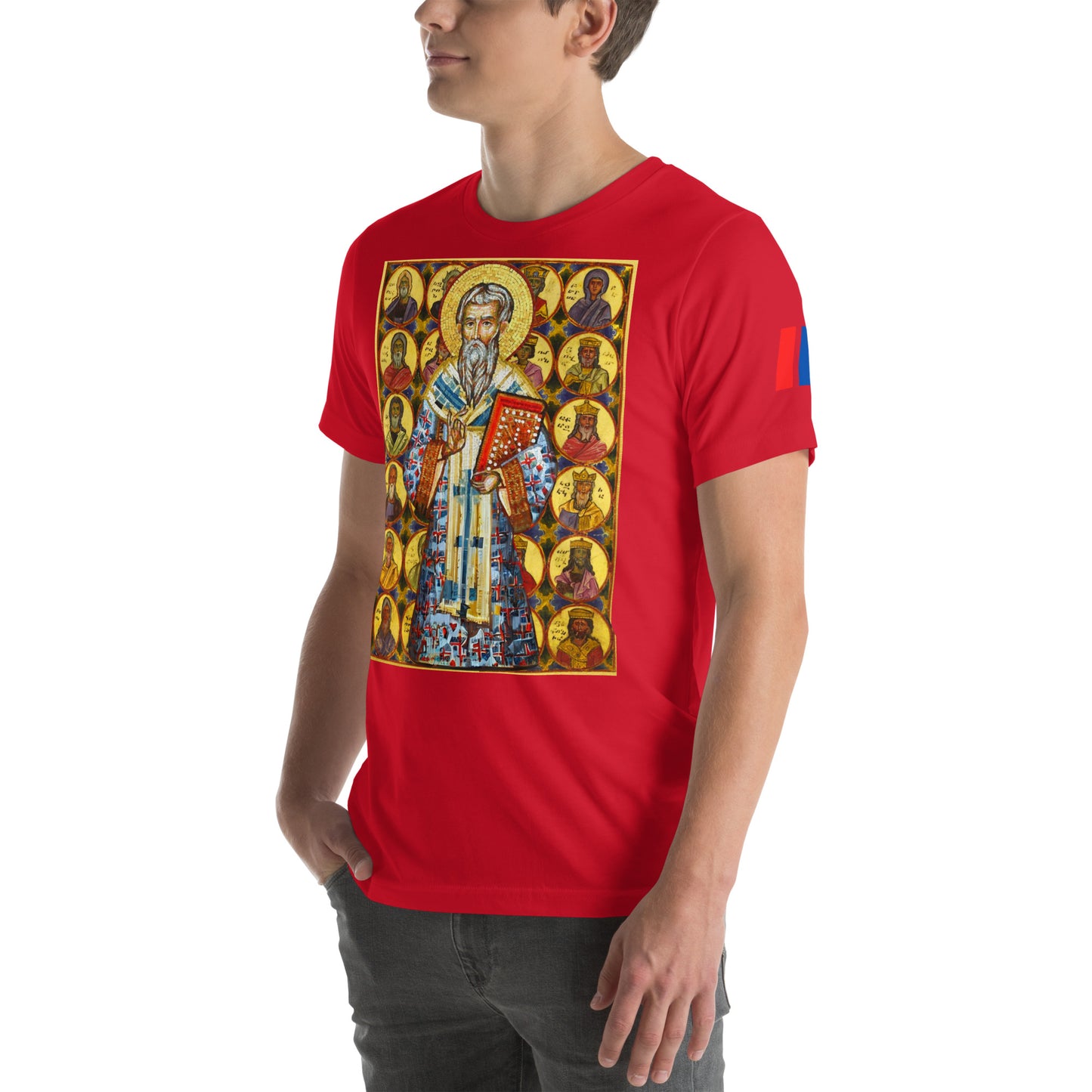 Unisex "Ancestors of Christ & St. Gregory the Illuminator" Graphic T-Shirt Pomegranate Mint