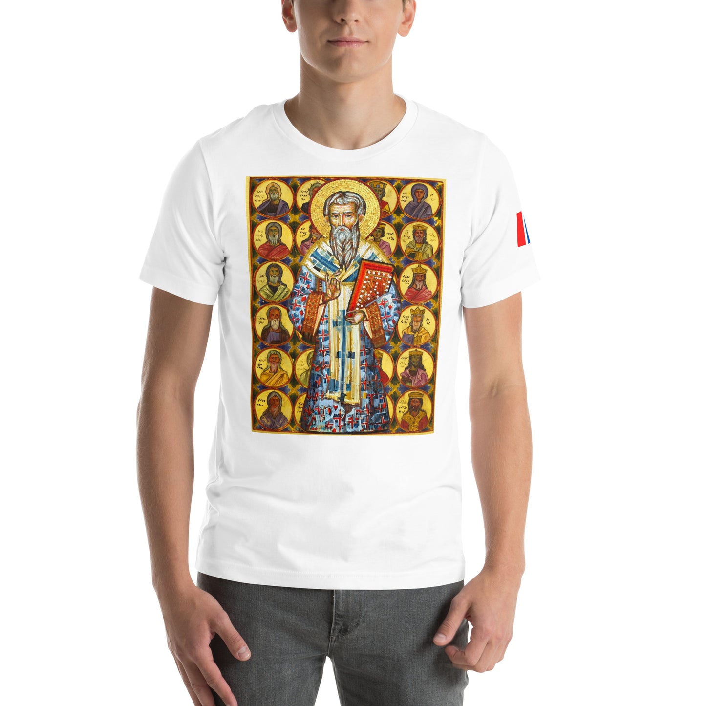 Unisex "Ancestors of Christ & St. Gregory the Illuminator" Graphic T-Shirt Pomegranate Mint