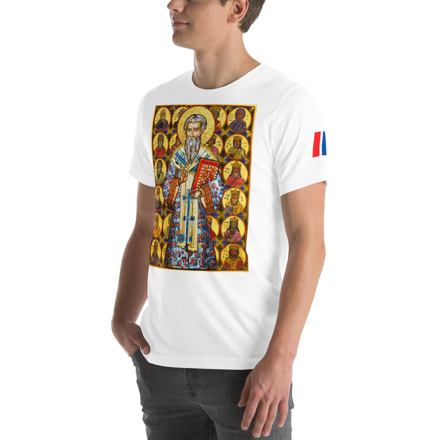 Unisex "Ancestors of Christ & St. Gregory the Illuminator" Graphic T-Shirt Pomegranate Mint