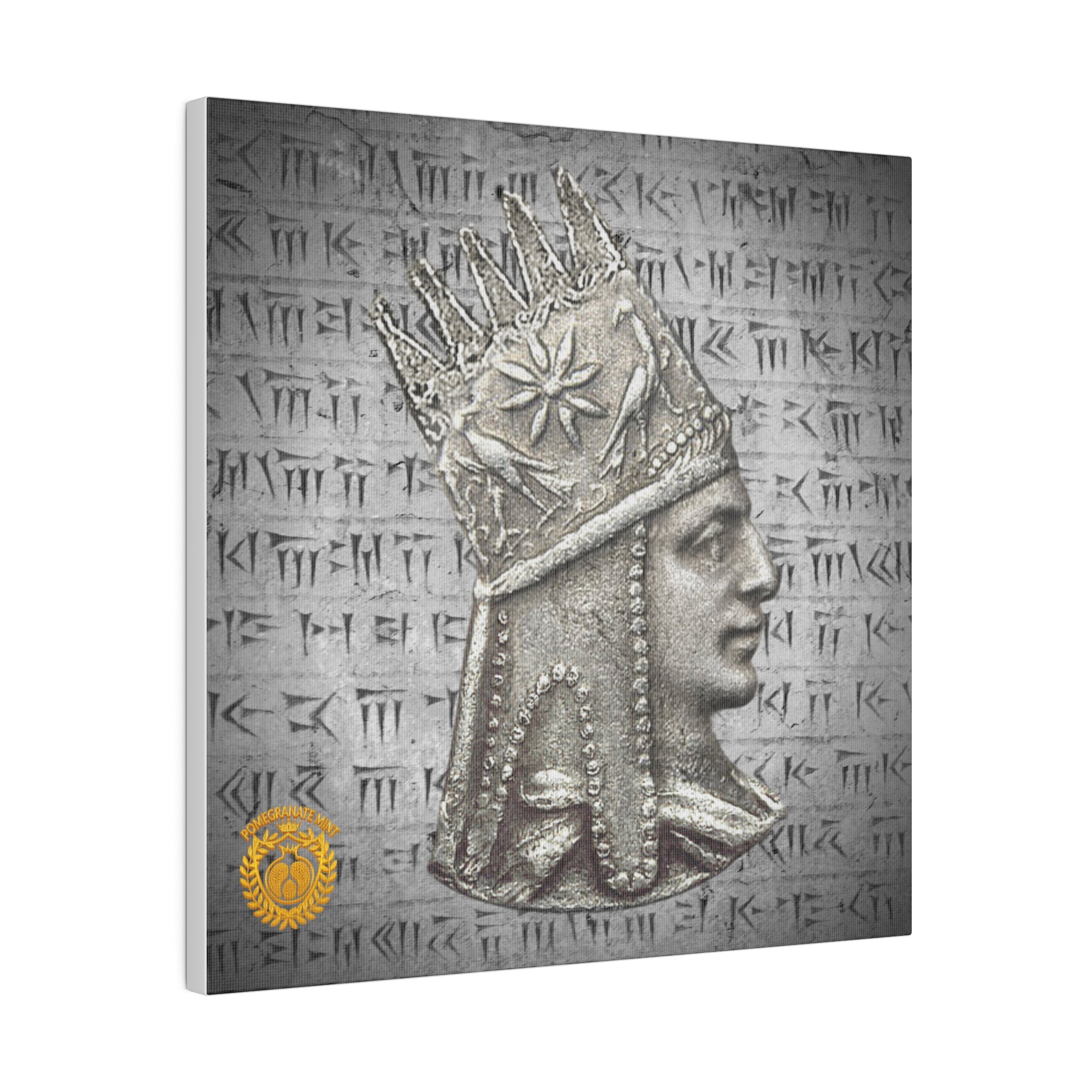 Tigranes the Great Matte Canvas, Stretched, 0.75" Pomegranate Mint