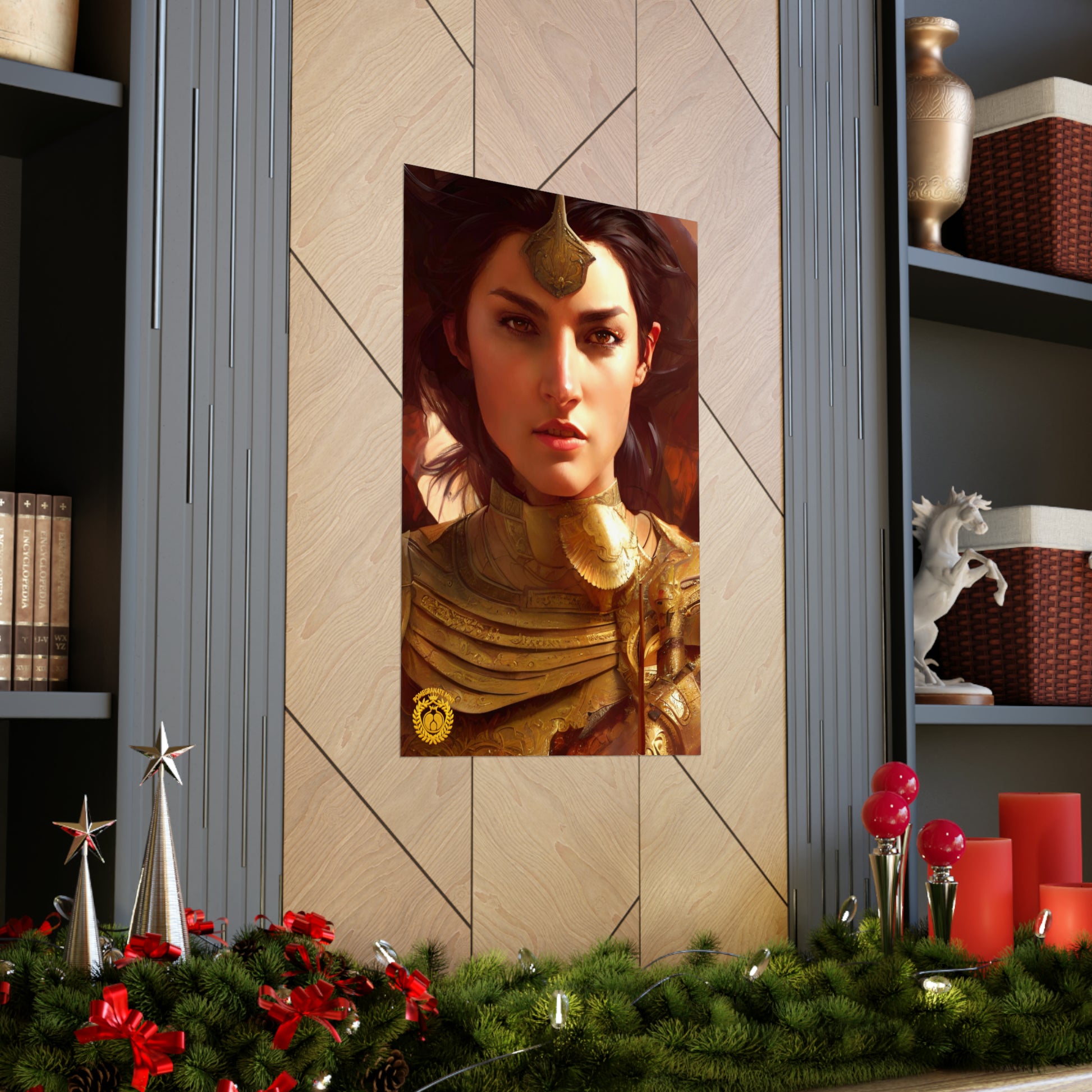 Warrior Queen Pharandzem of Armenia Premium Matte Vertical Poster Pomegranate Mint