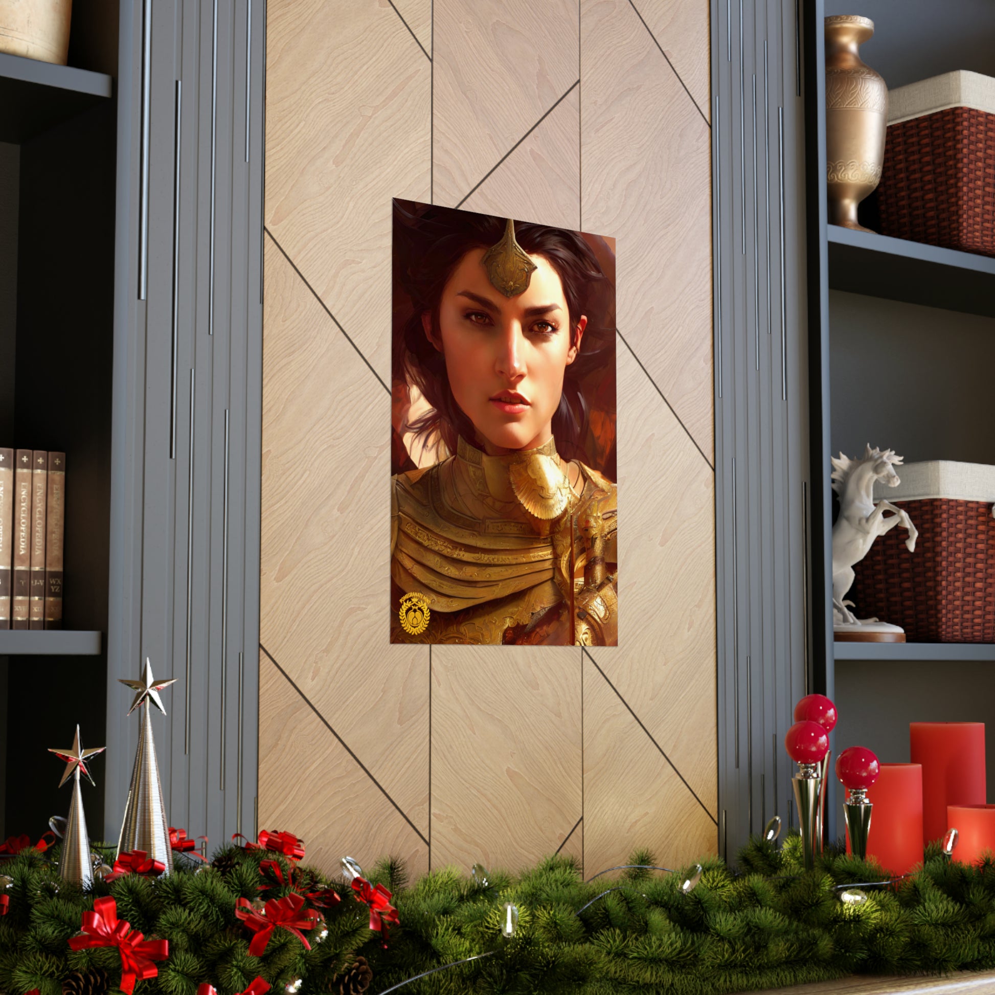 Warrior Queen Pharandzem of Armenia Premium Matte Vertical Poster Pomegranate Mint