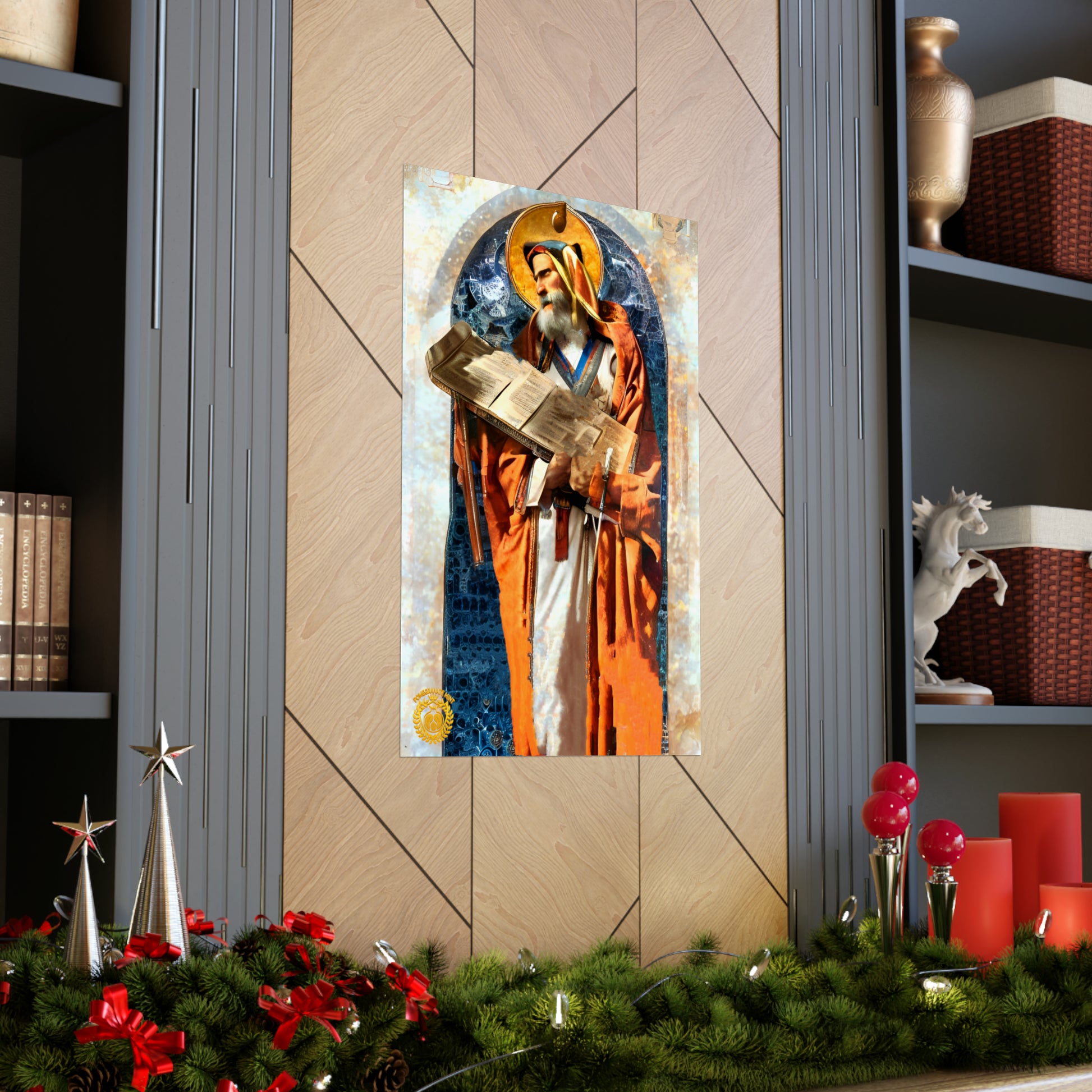 Mesrop Mashtots Premium Matte Vertical Poster Pomegranate Mint