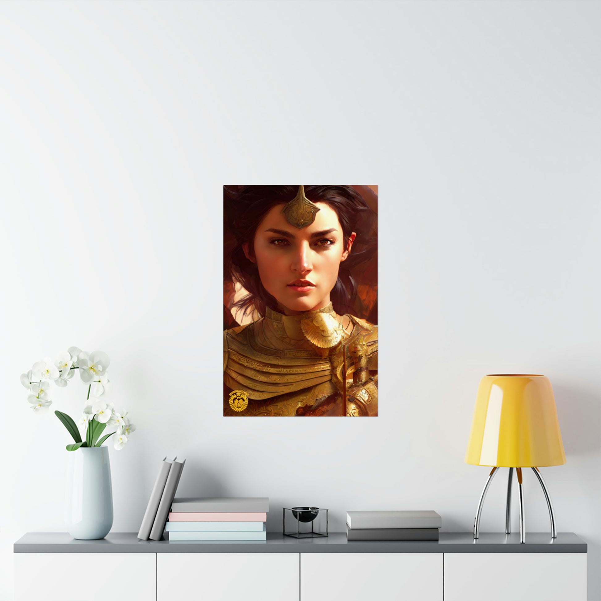 Warrior Queen Pharandzem of Armenia Premium Matte Vertical Poster Pomegranate Mint
