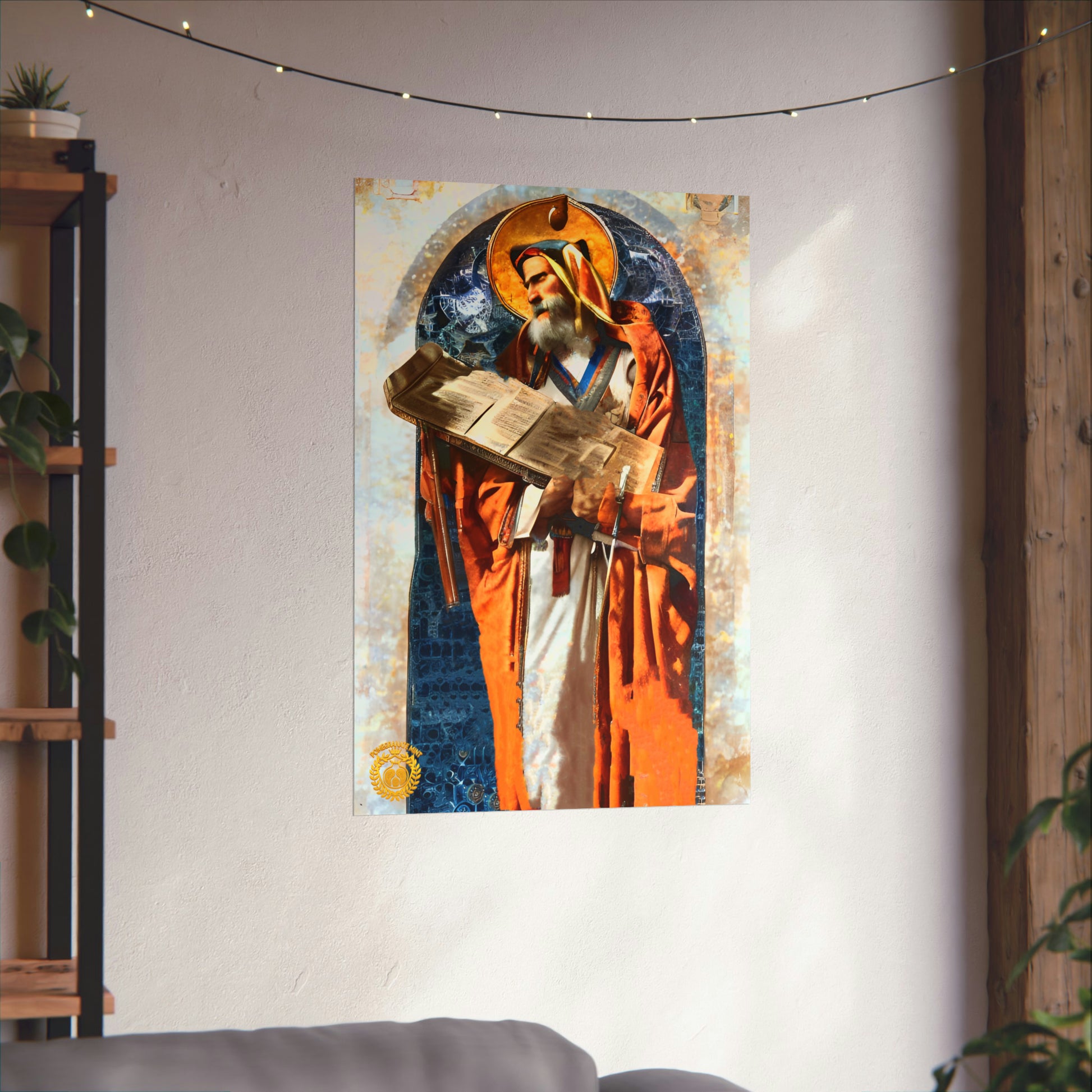 Mesrop Mashtots Premium Matte Vertical Poster Pomegranate Mint