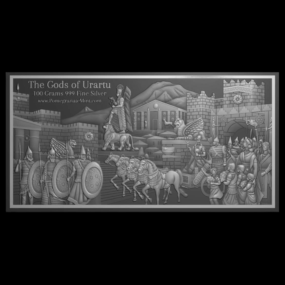 Available Now! 2025 Gods of Urartu 100g Silver Proof Set Pomegranate Mint