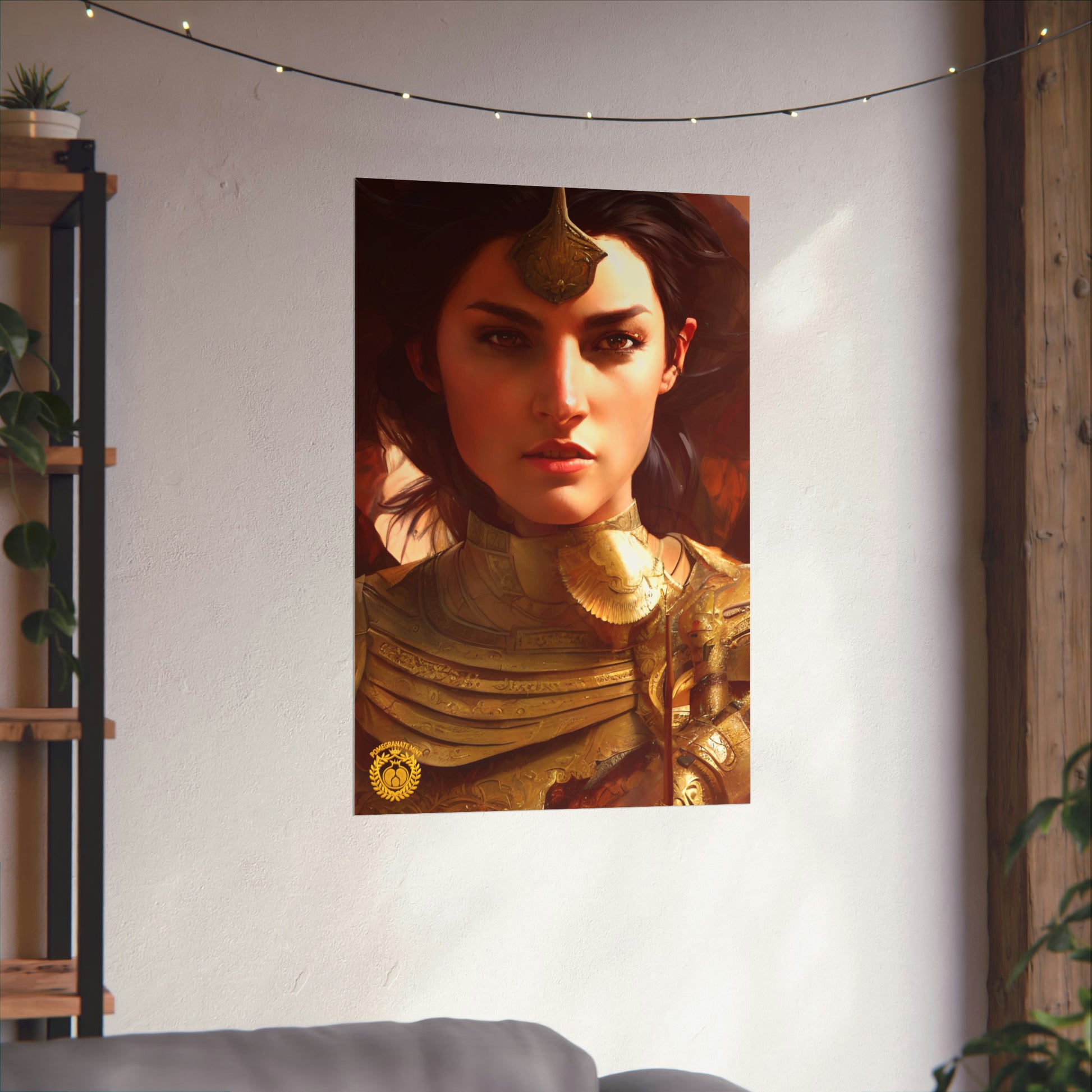Warrior Queen Pharandzem of Armenia Premium Matte Vertical Poster Pomegranate Mint