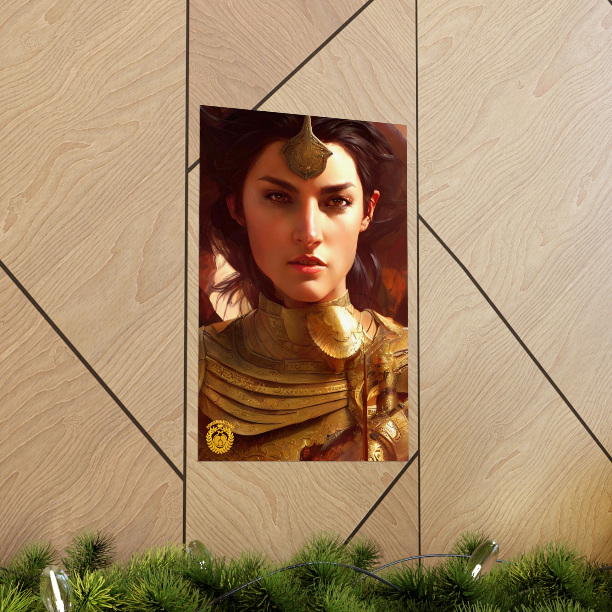 Warrior Queen Pharandzem of Armenia Premium Matte Vertical Poster Pomegranate Mint