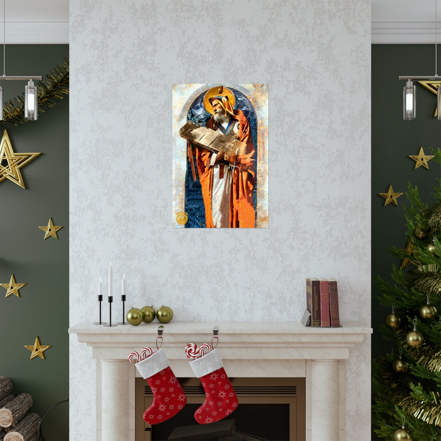 Mesrop Mashtots Premium Matte Vertical Poster Pomegranate Mint