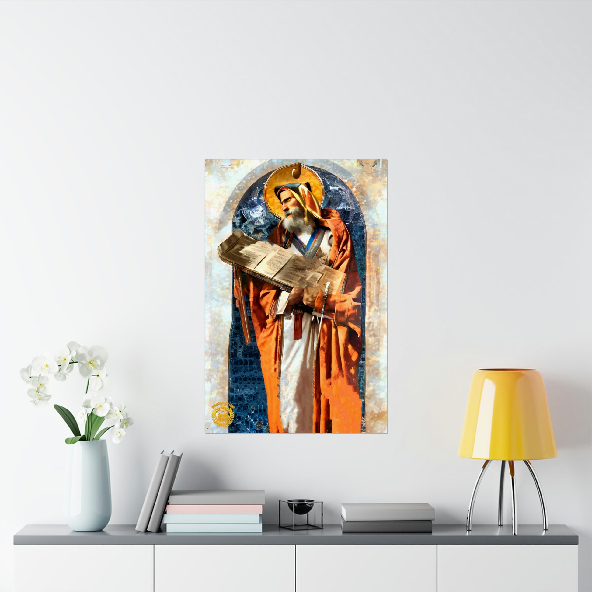 Mesrop Mashtots Premium Matte Vertical Poster Pomegranate Mint