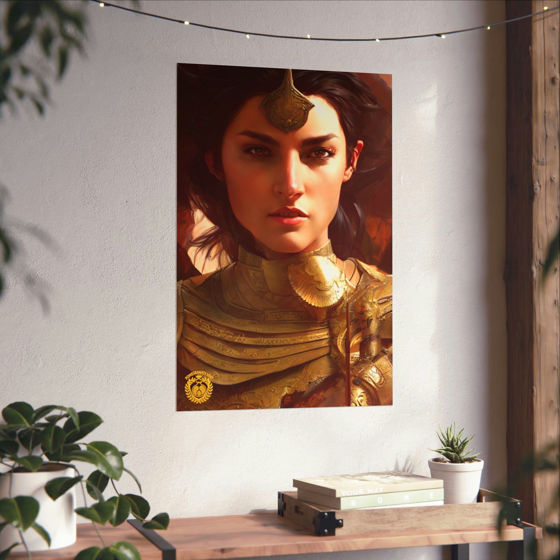 Warrior Queen Pharandzem of Armenia Premium Matte Vertical Poster Pomegranate Mint