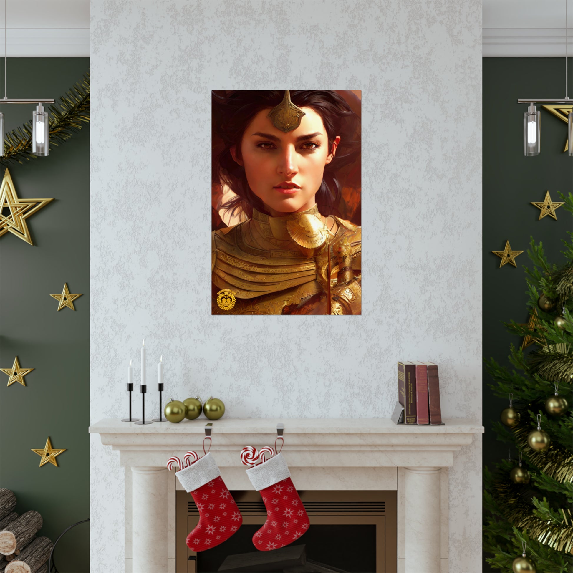Warrior Queen Pharandzem of Armenia Premium Matte Vertical Poster Pomegranate Mint