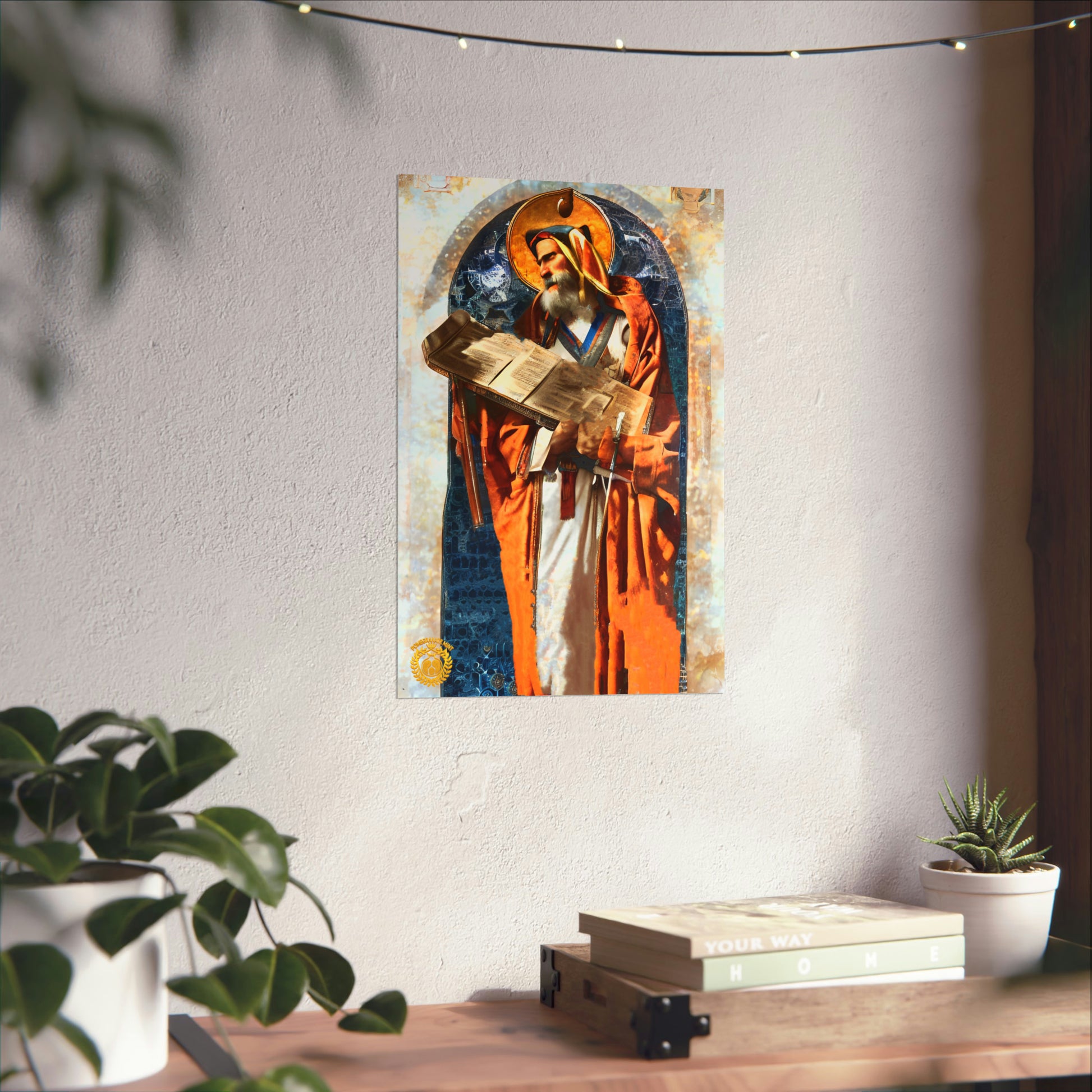 Mesrop Mashtots Premium Matte Vertical Poster Pomegranate Mint