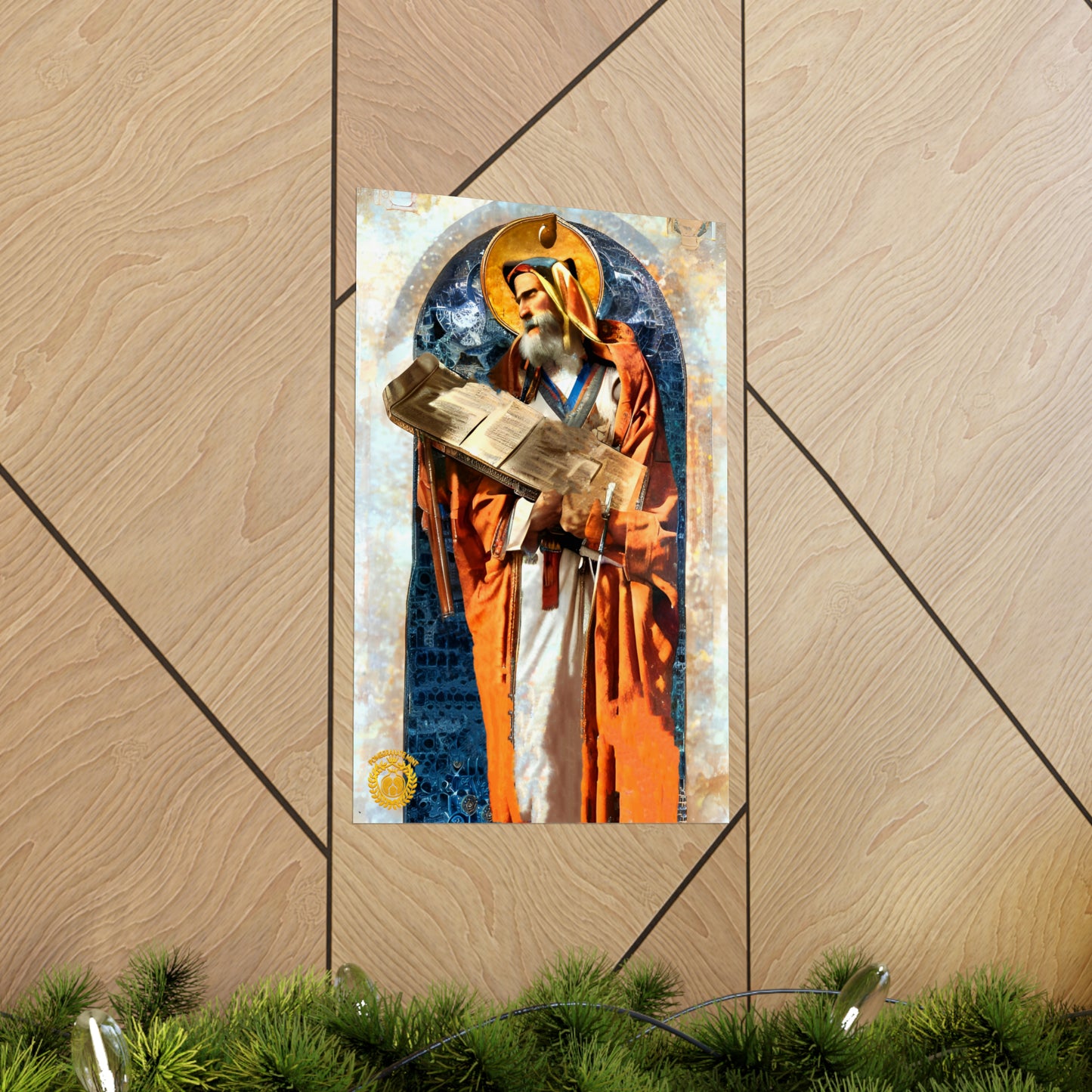 Mesrop Mashtots Premium Matte Vertical Poster Pomegranate Mint