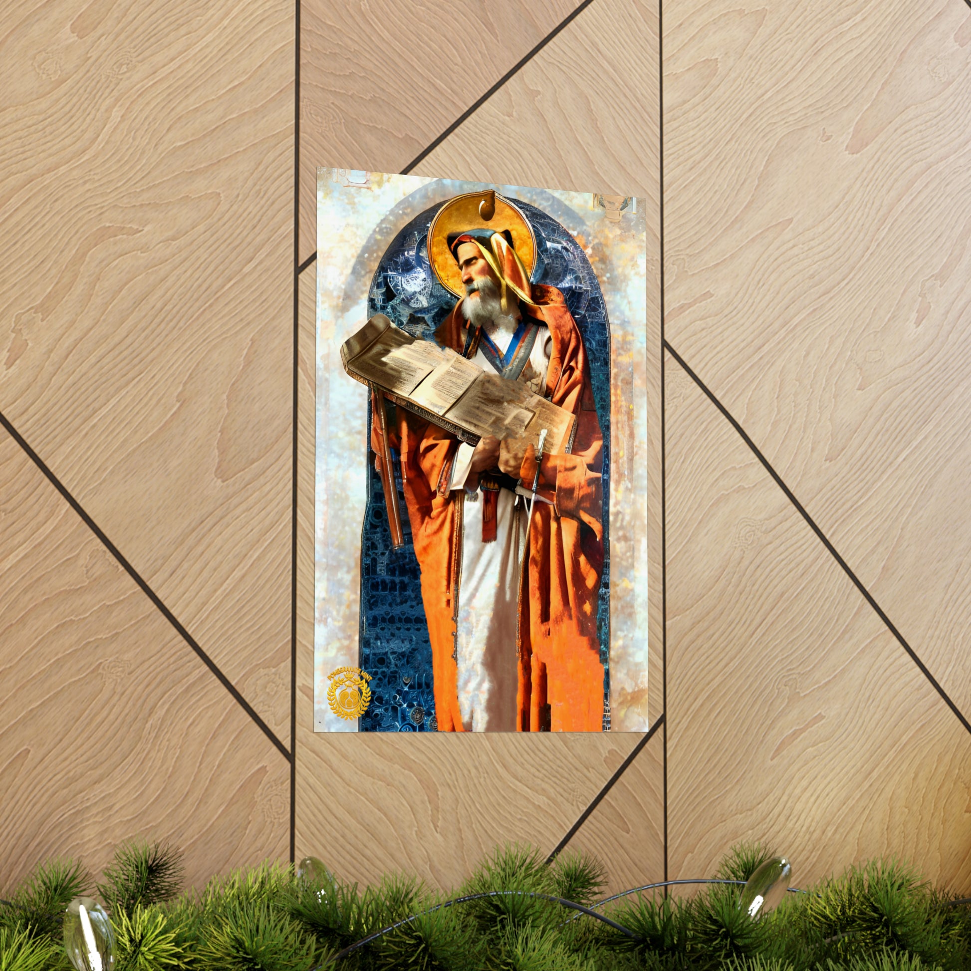 Mesrop Mashtots Premium Matte Vertical Poster Pomegranate Mint