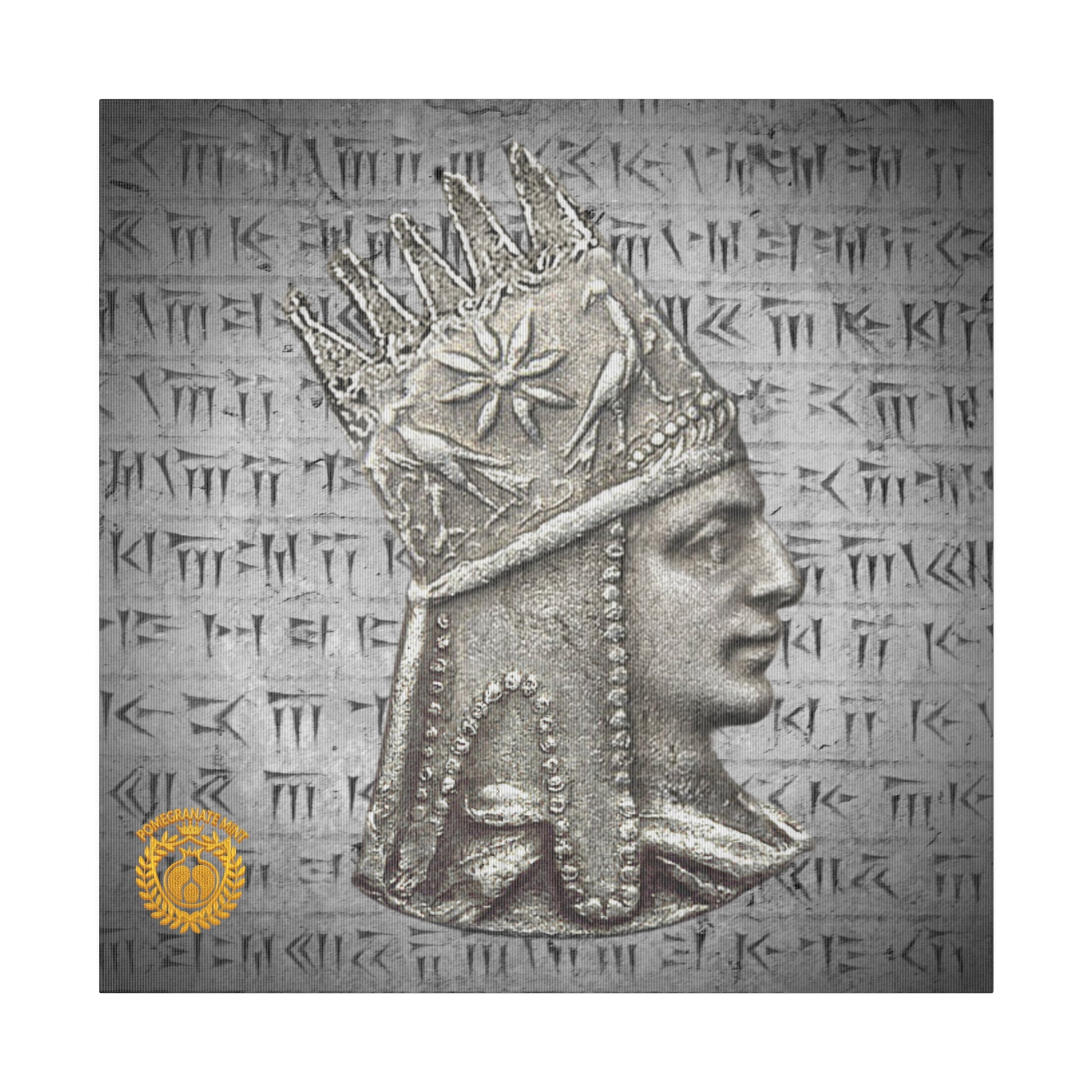 Tigranes the Great Matte Canvas, Stretched, 0.75" Pomegranate Mint