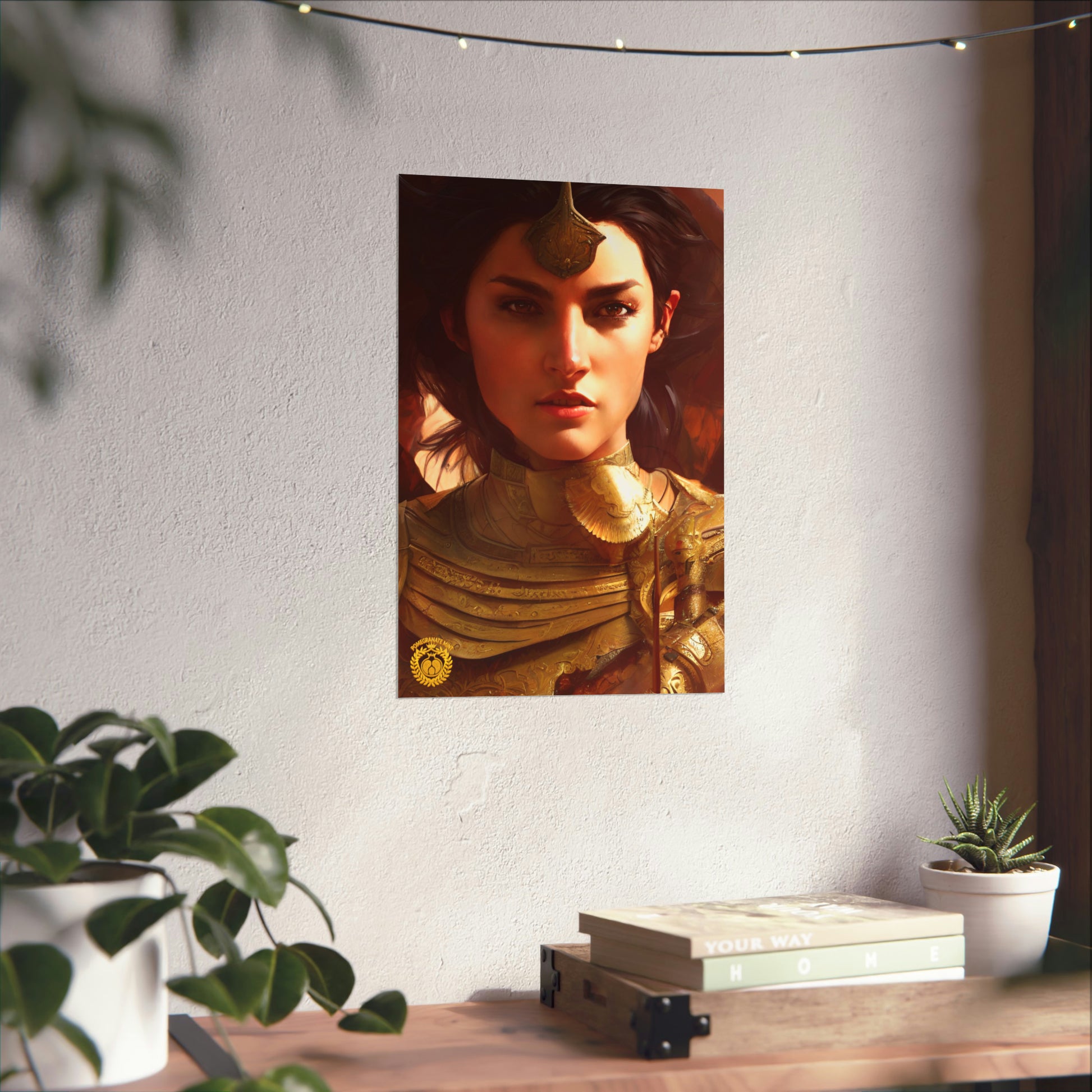 Warrior Queen Pharandzem of Armenia Premium Matte Vertical Poster Pomegranate Mint