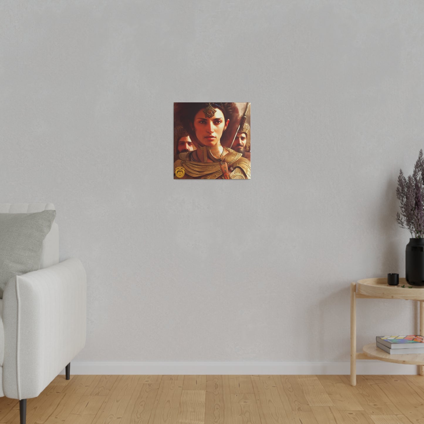 Warrior Queen Pharandzem of Armenia Matte Canvas, Stretched, 0.75" Pomegranate Mint