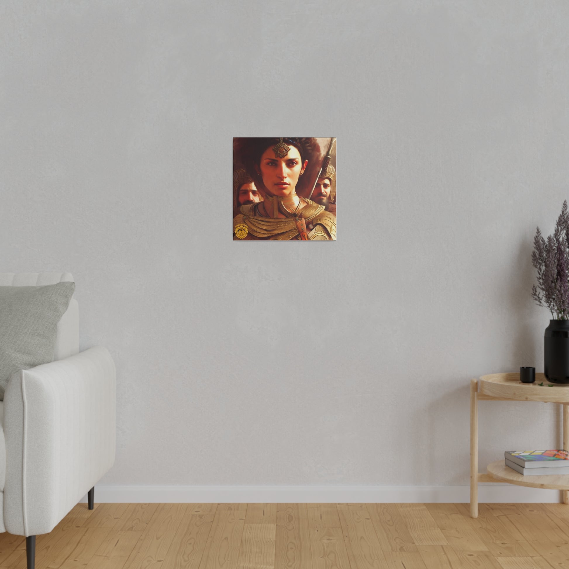 Warrior Queen Pharandzem of Armenia Matte Canvas, Stretched, 0.75" Pomegranate Mint