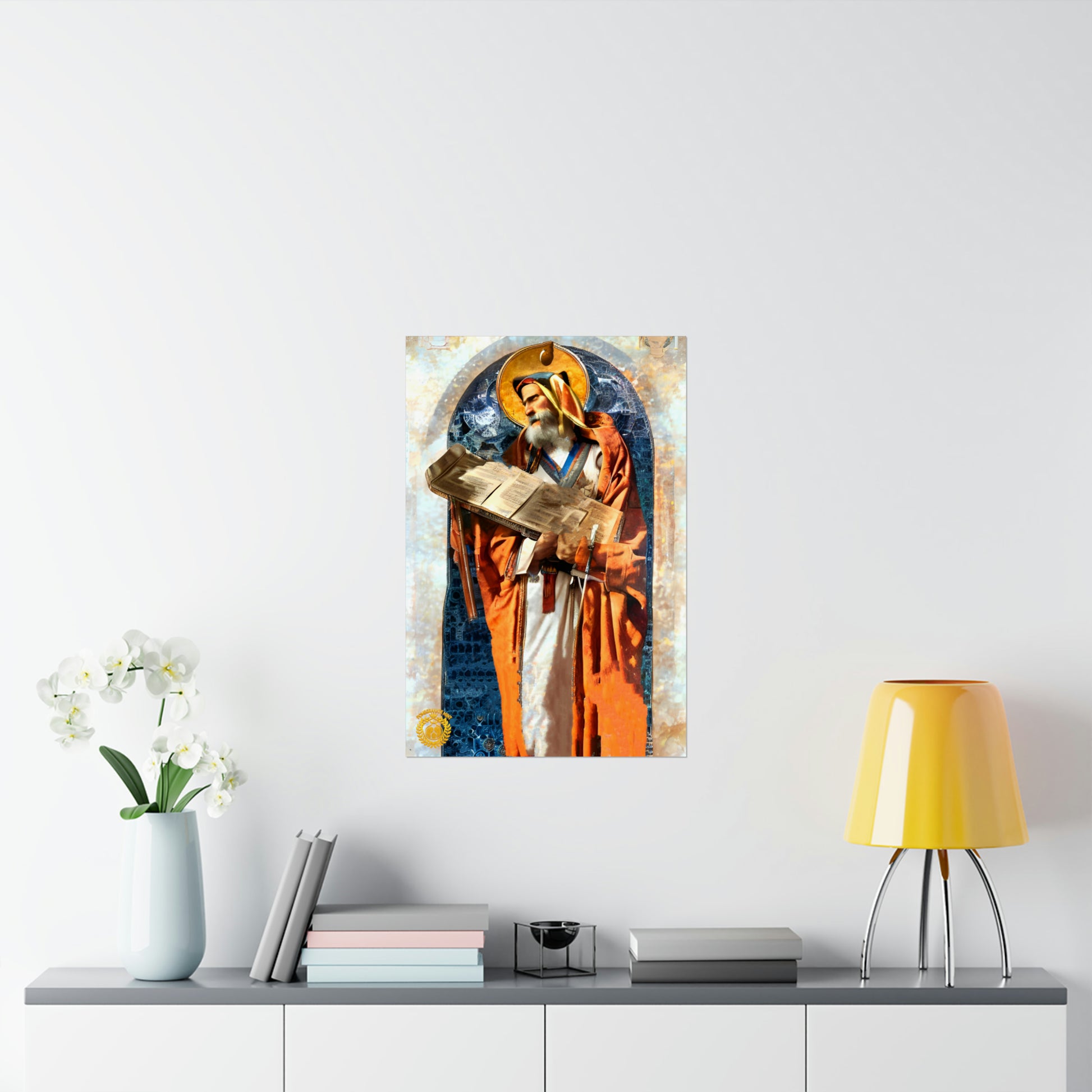 Mesrop Mashtots Premium Matte Vertical Poster Pomegranate Mint