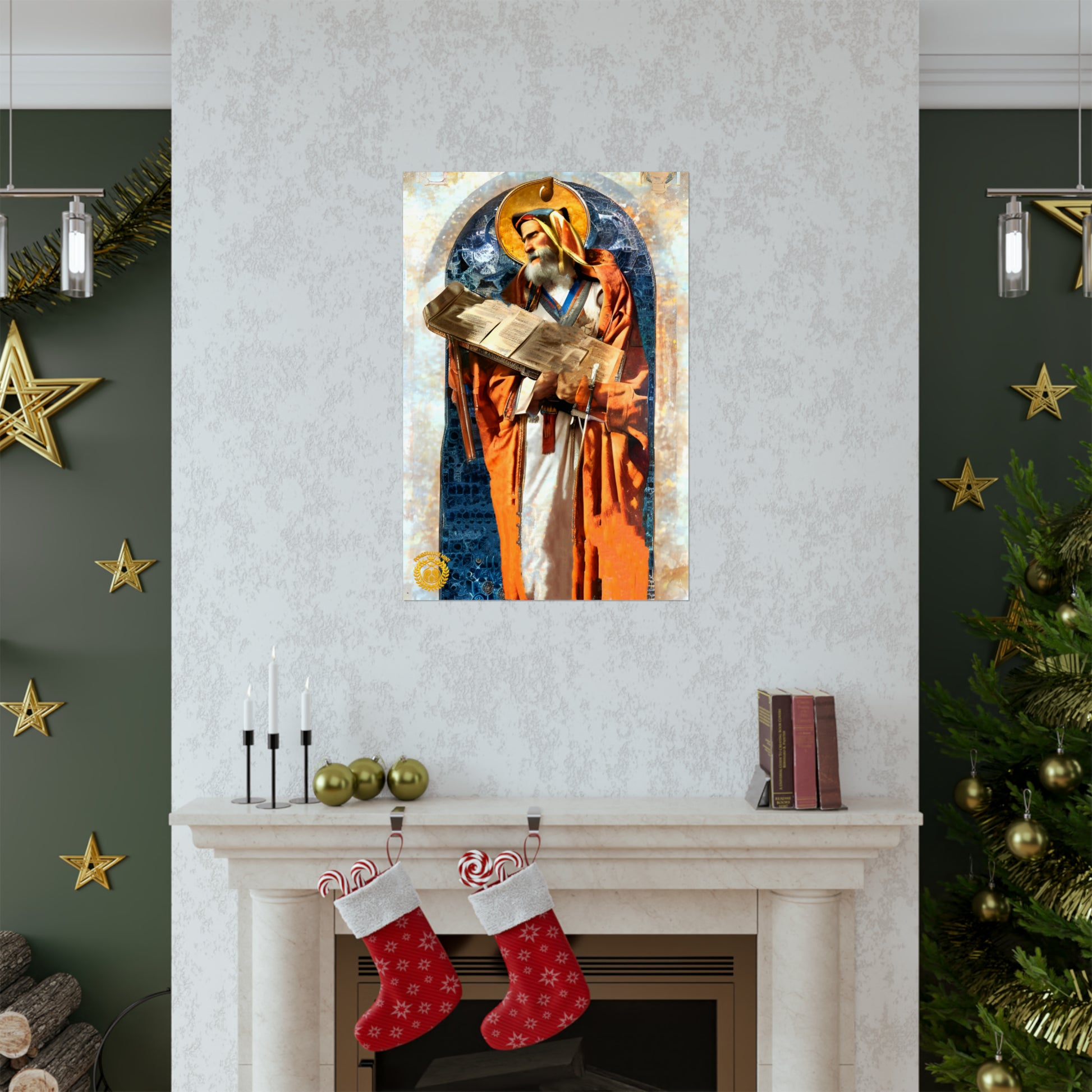 Mesrop Mashtots Premium Matte Vertical Poster Pomegranate Mint