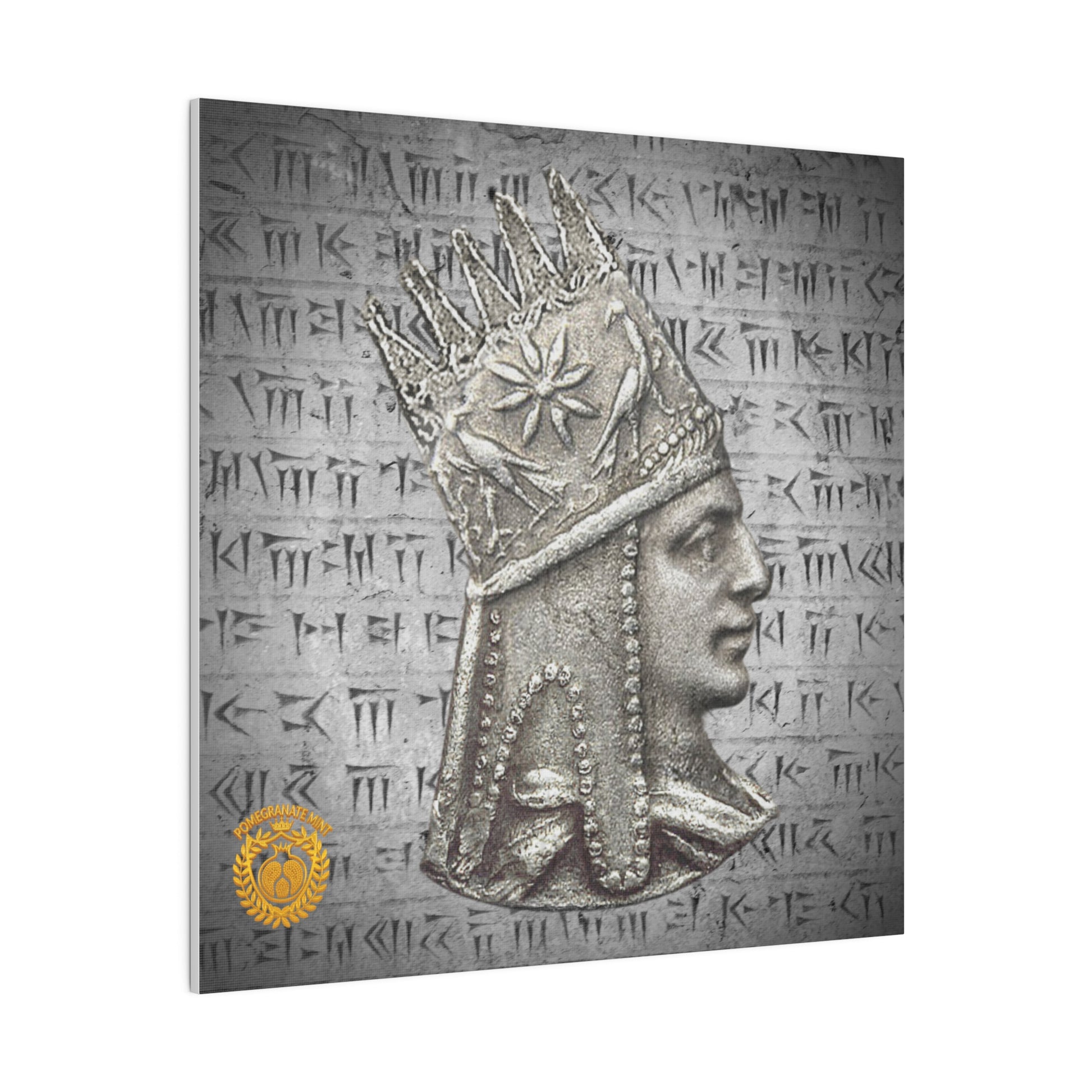 Tigranes the Great Matte Canvas, Stretched, 0.75" Pomegranate Mint