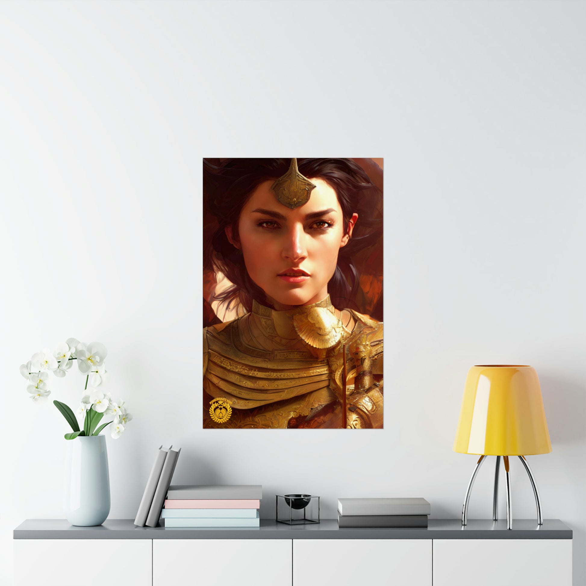 Warrior Queen Pharandzem of Armenia Premium Matte Vertical Poster Pomegranate Mint