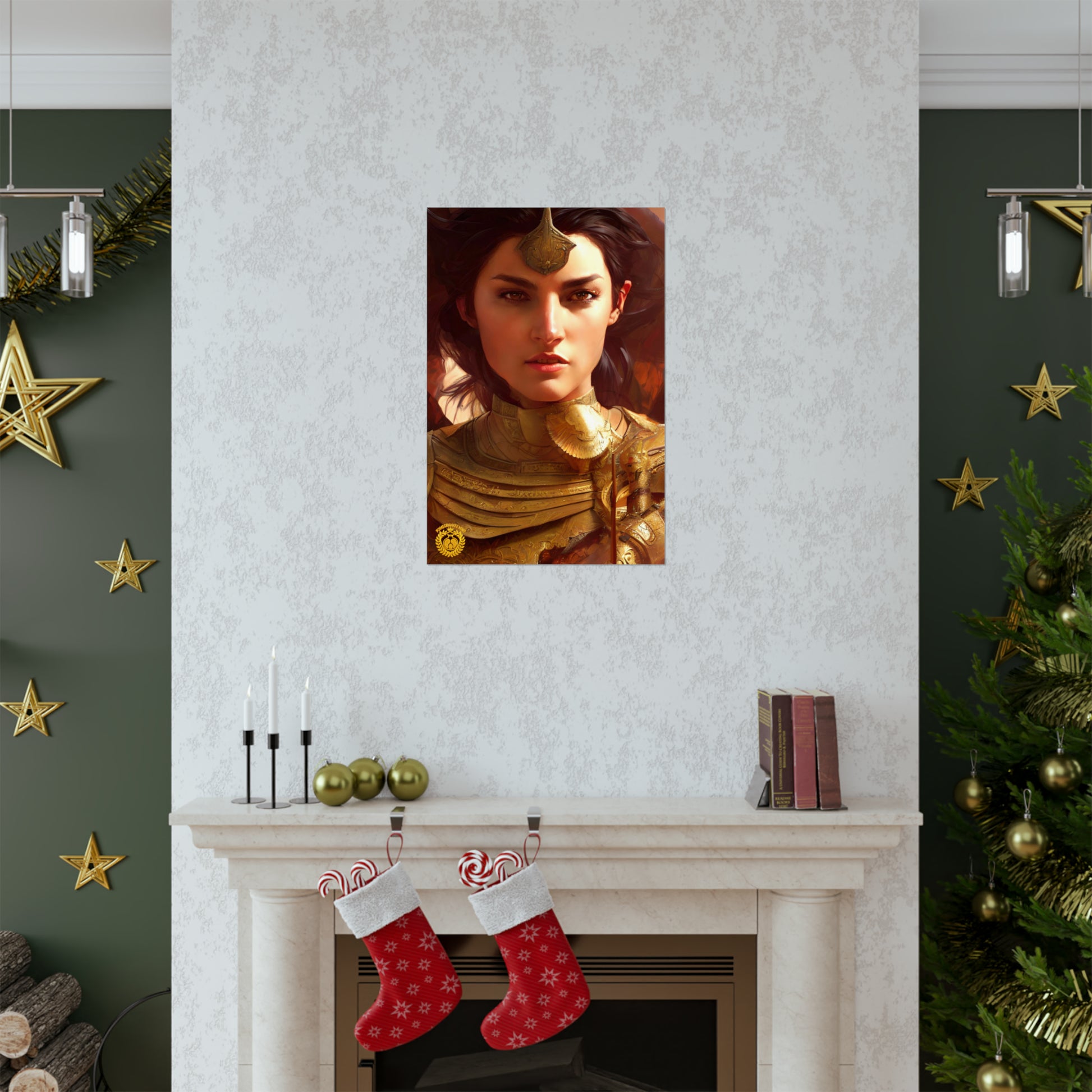 Warrior Queen Pharandzem of Armenia Premium Matte Vertical Poster Pomegranate Mint