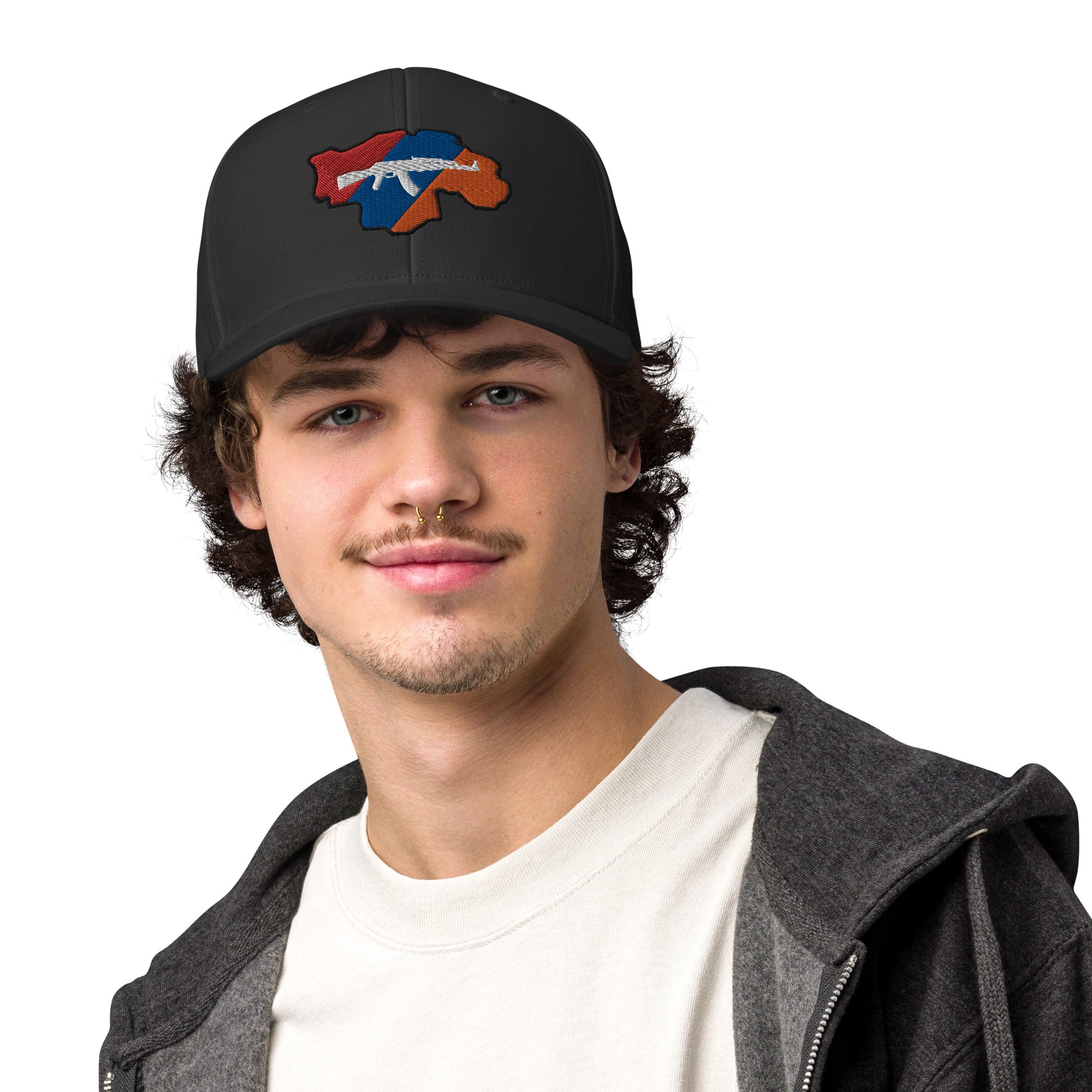 Unisex Adidas "Greater Armenia & Tricolor Flag" Embroidered Hat Pomegranate Mint